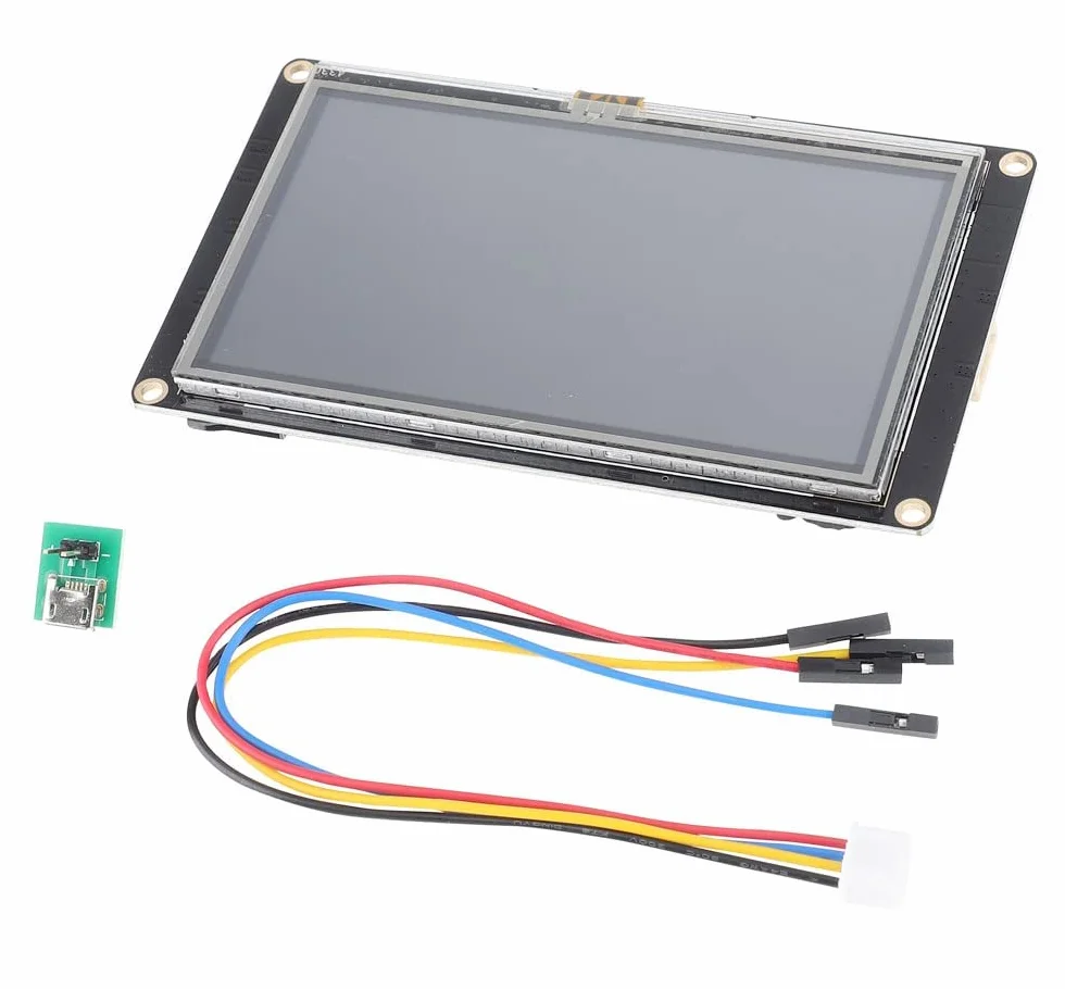 Inglese Nextion Enhanced 4.3 ''HMI USART UART Seriale TFT Touch Display Modulo Schermo Pannello per Arduino Raspberry Pi ESP8266 (NX3224K043)