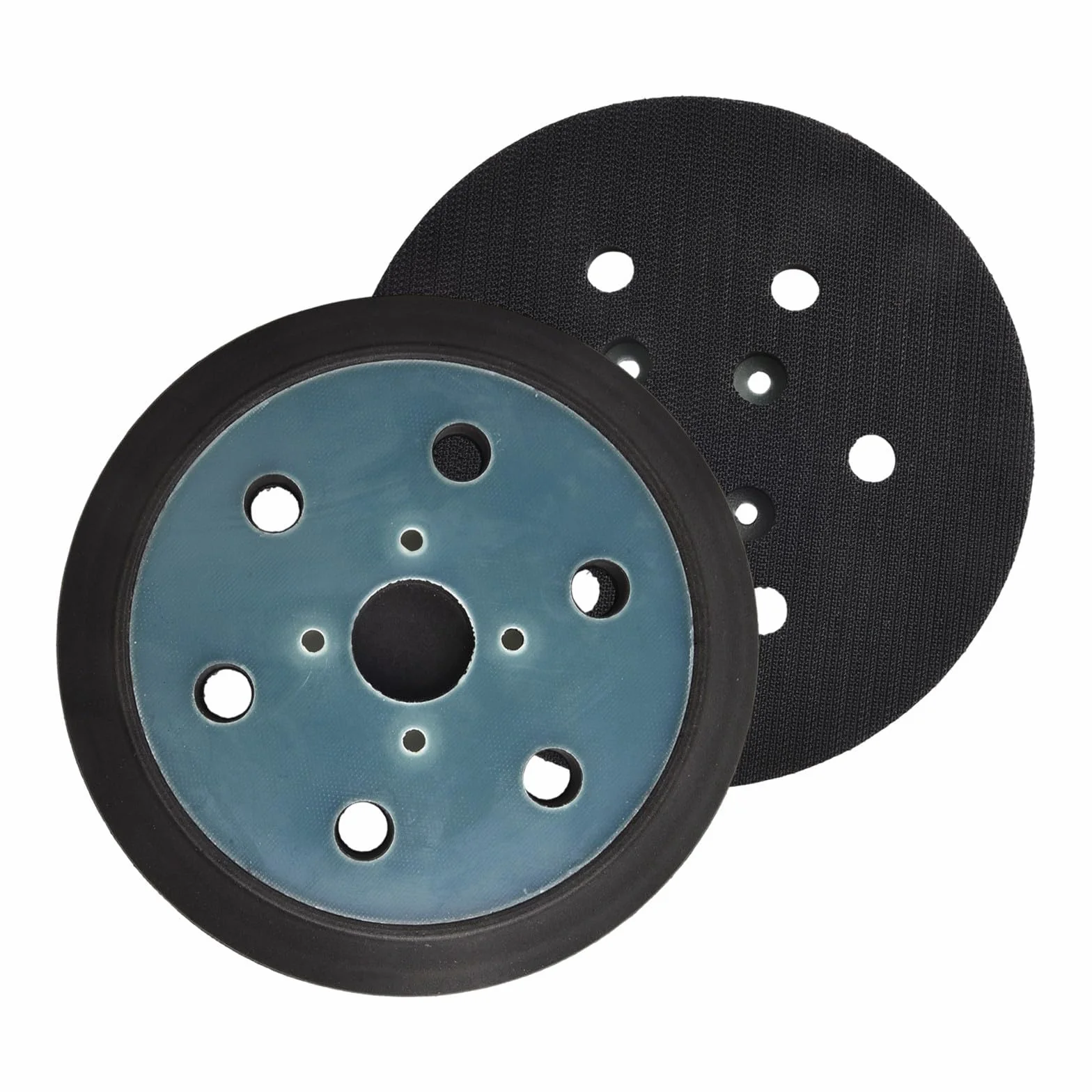 Disco abrasivo da 15 cm con 6 fori e platorello per levigatrice ORBIT, disco di ricambio in PU da 150 mm per lucidatura e levigatura contorno, R2611