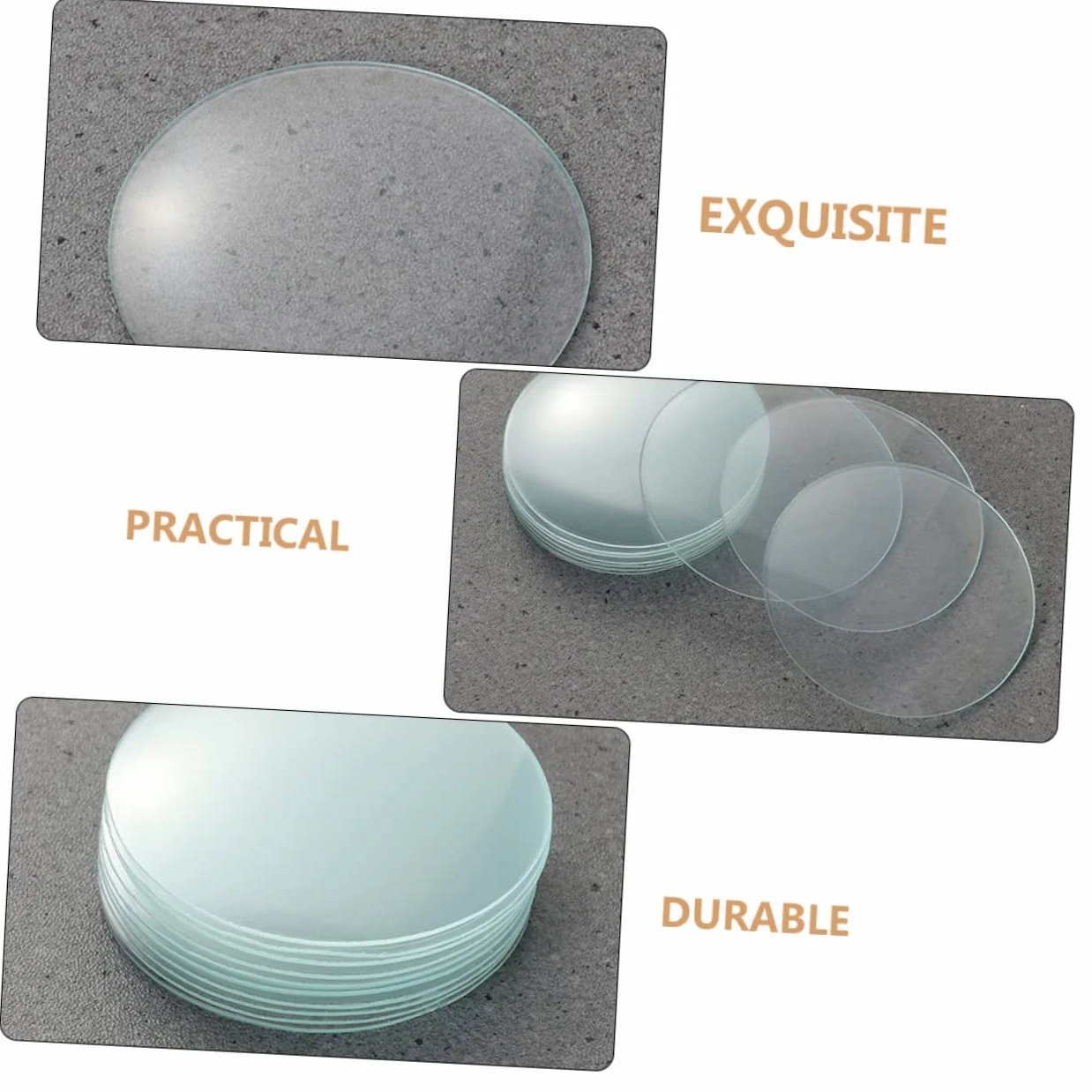 ABOOFAN Coperture in Vetro per Bruciatore da Laboratorio 10 Pezzi, Vetro Sintetico Resistente, per Esperimenti e Uso in Aula, Funziona come Contenitore ed Evaporatore