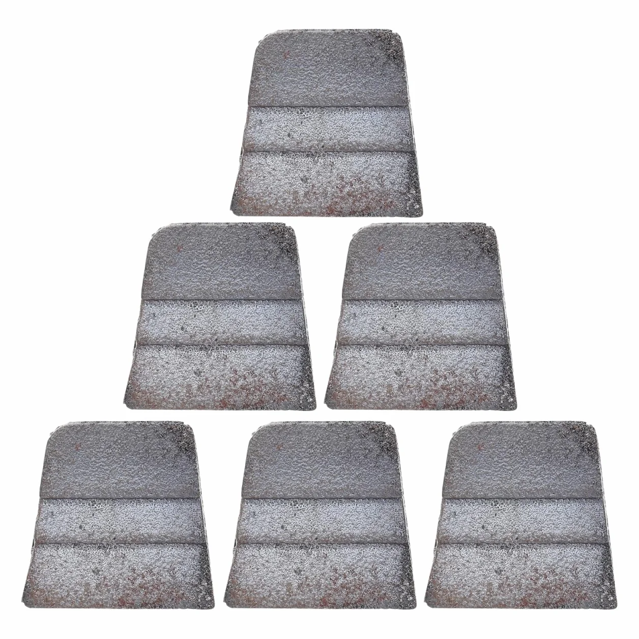 6 pezzi Cuneo Fisso In Metallo Per Strumenti Zeppe Per Manici A Martello In Ferro Per Riparazione Manici Per Uso Workshop o Lavori Di Giardinaggio
