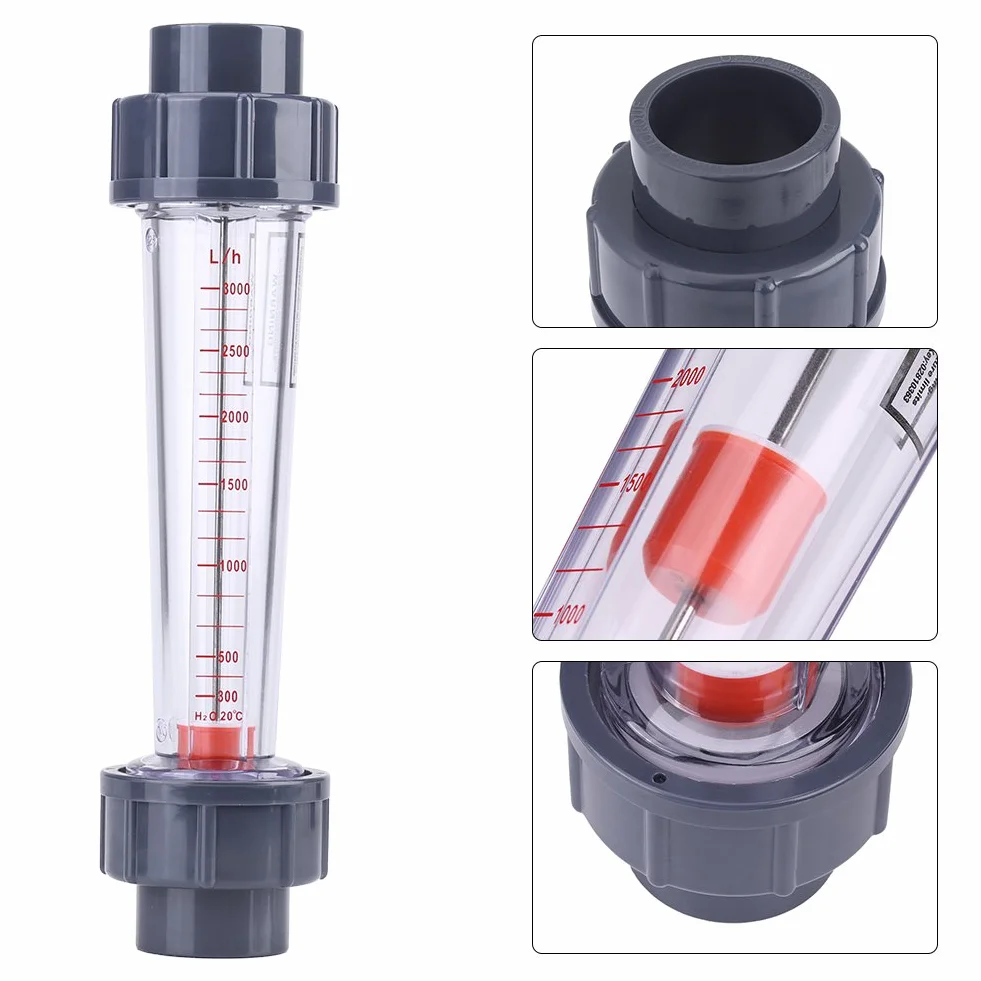Misuratore di Portata Acqua Digitale LZS-25 DN25 300-3000L/H Plastica