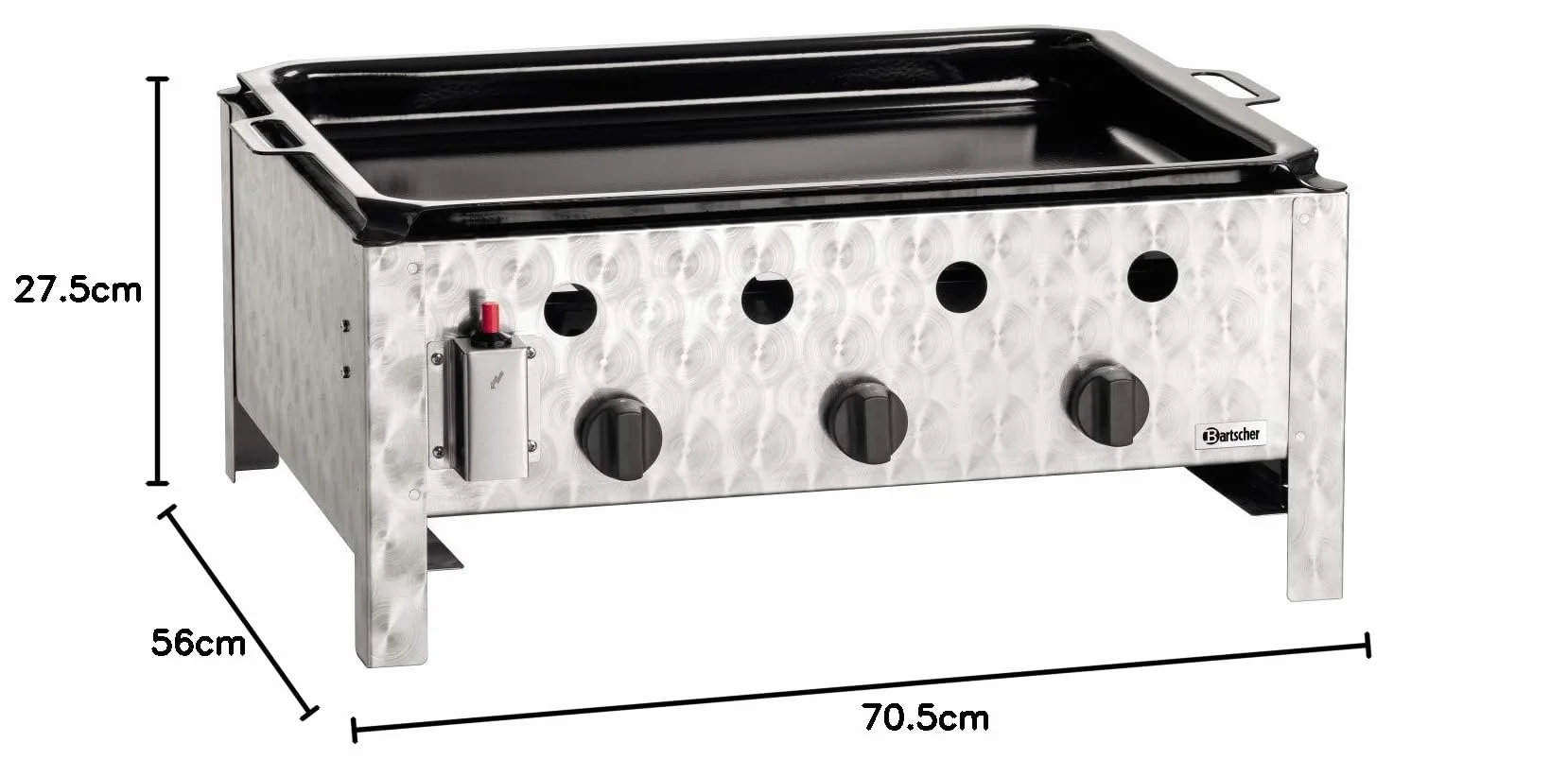 Grill à gaz de table combiné - Bartscher