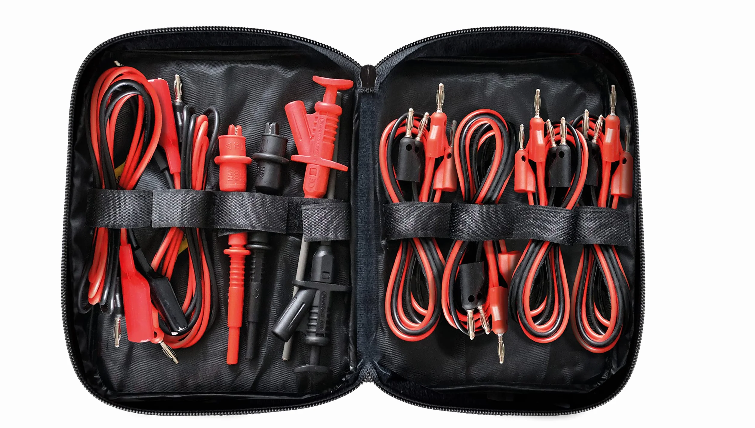 PeakTech P 8201 Set di cavi di misura 19 pezzi per alimentatore da laboratorio e multimetro