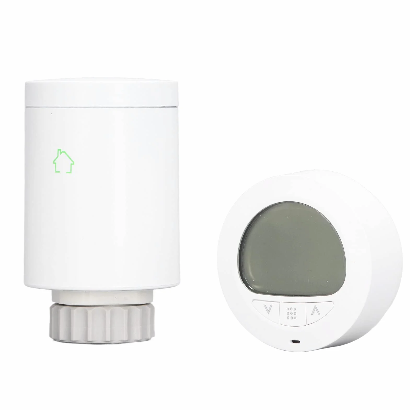 FTVOGUE Valvola Termostatica Intelligente per Radiatore PC Ignifugo Termostato Intelligente per Radiatore M30 X 1,5 Mm WiFi Controllo APP Programmazione Settimanale per Riscaldamento Domestico e