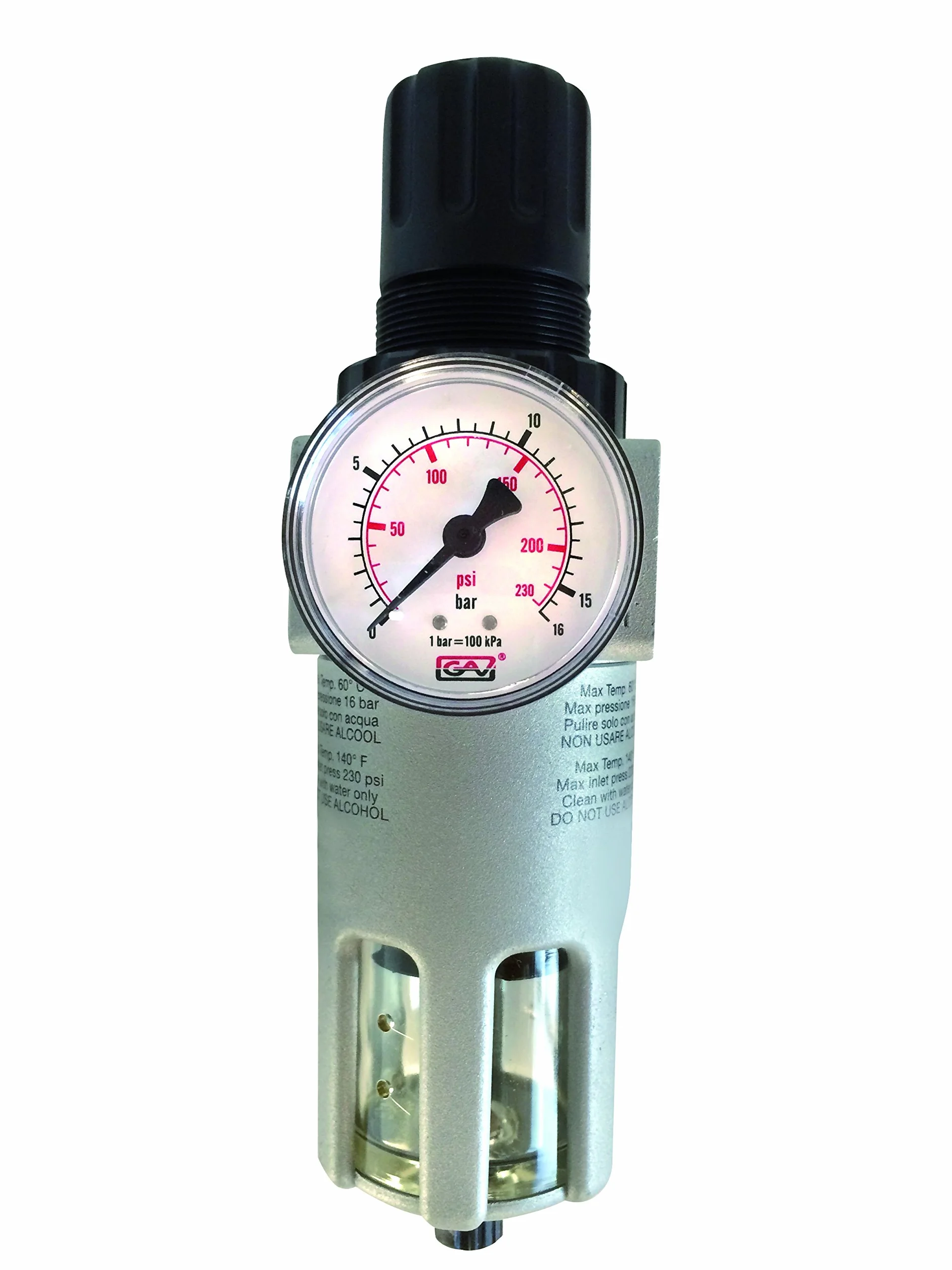 Cevik - Ca-922 - regolatore di pressione pneumatica accessorio con manometro e filtro. 1/4 ../ min "240 lt.