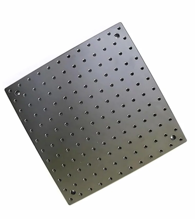 Piastra piatta ottica ad alta precisione, 400 x 400 x 13 mm, per uso in laboratorio, basetta sperimentale in alluminio con filettatura M6 per misurazioni accurate