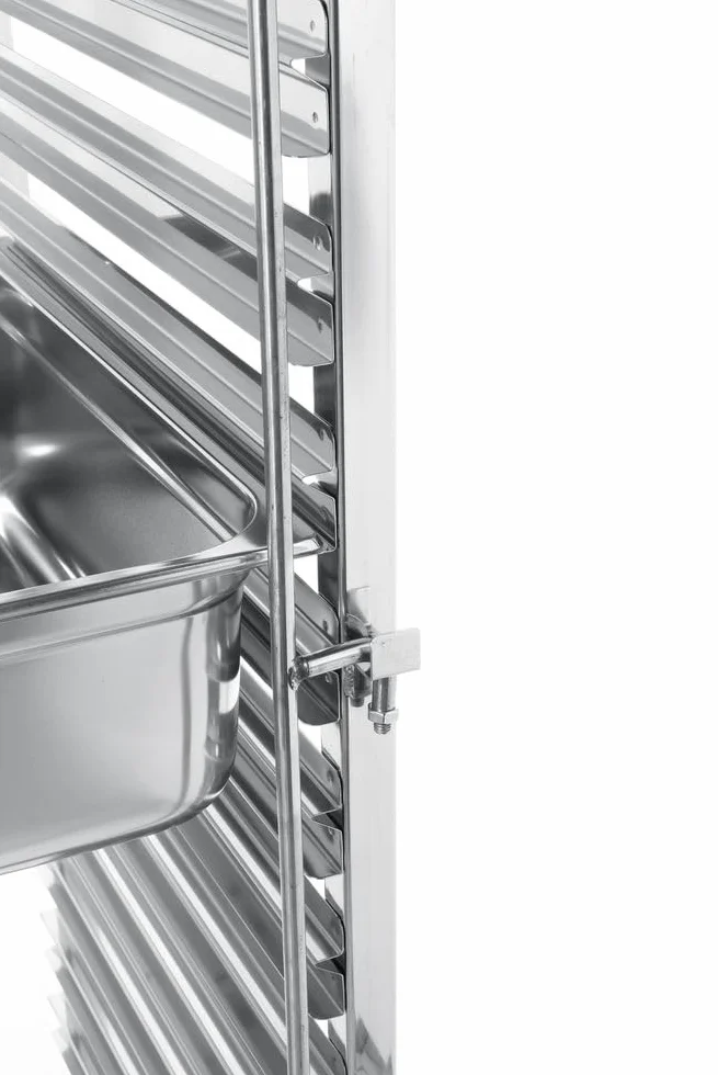 HENDI Carrello portateglie con piano di lavoro, 7 x GN 1/1, portata massima 70 kg, 445x615x(H)945mm, acciaio inox