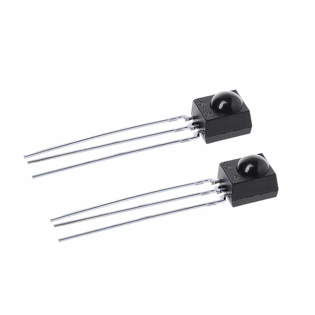 2 tubi ricevitore DIP-3 IC TSOP4838 IR 38 kHz modulo radiazione infrarossa remoto scheda di controllo, modulo di alimentazione, regolatore di tensione, trasmettitore, clip per cavo di