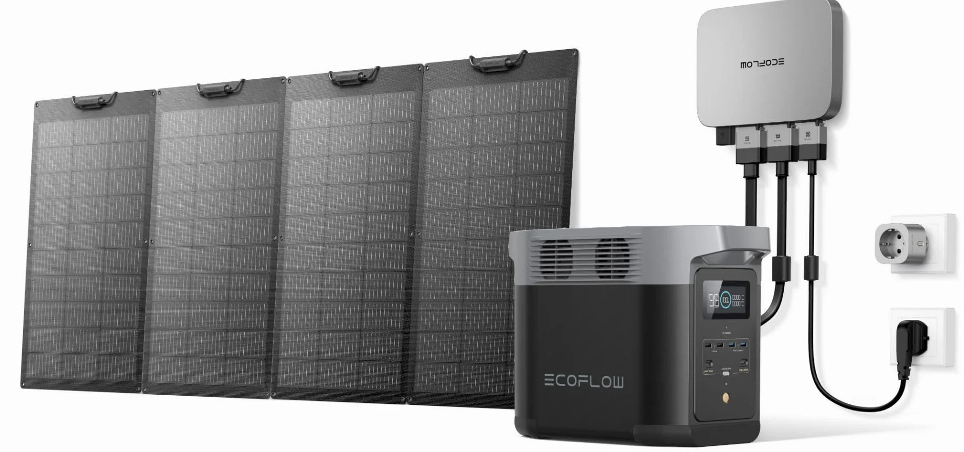 EcoFlow Micro inverter 600W WLAN IP67 MPPT per 2 pannelli solari