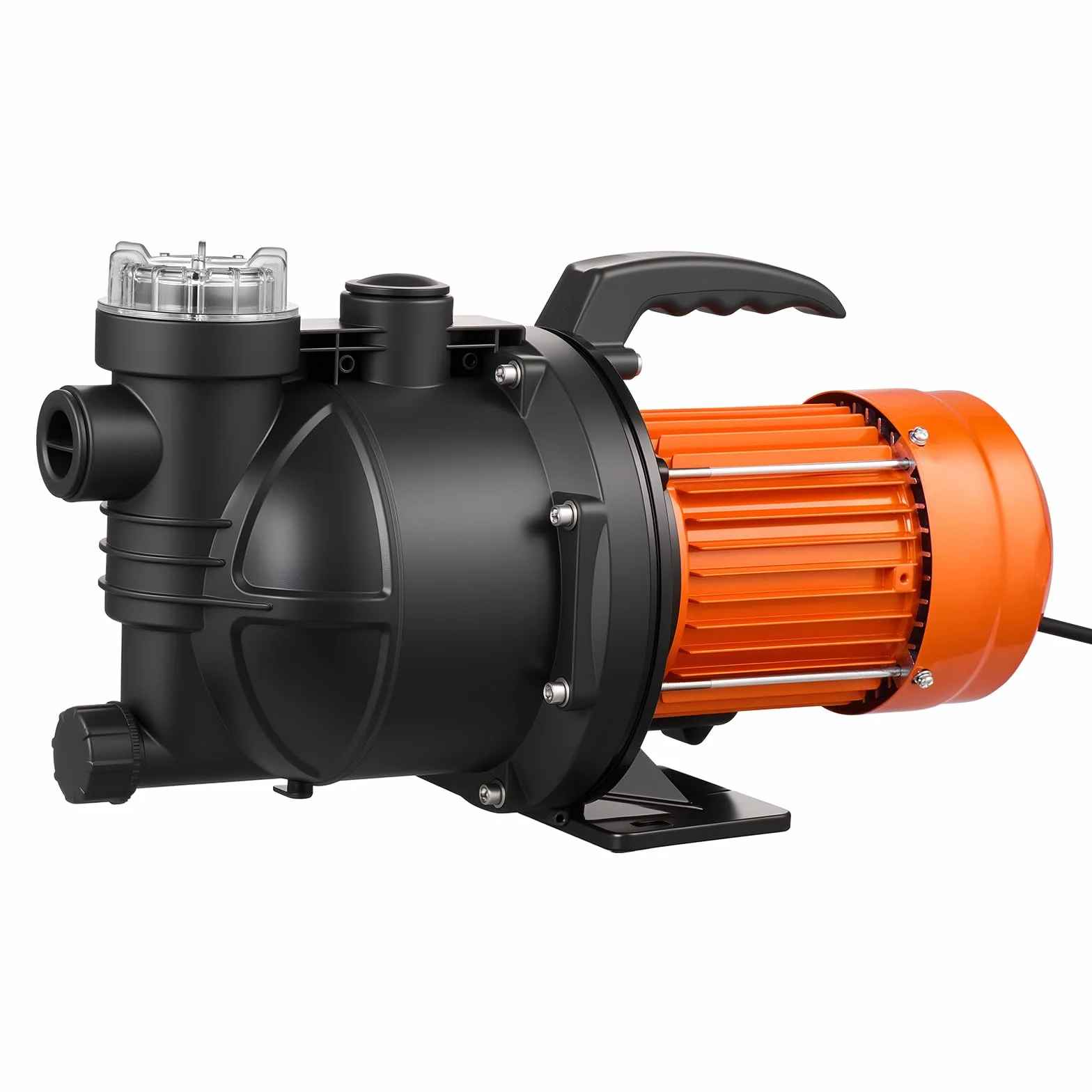 VEVOR Pompa a Getto Pozzi Poco Profondi 1300 W Pompa a Getto in PP Flusso max 4800 L/h per Sistema Irrigazione da Giardino Prato Altezza di Aspirazione 8m Riempimento Piscina con Schermo LCD