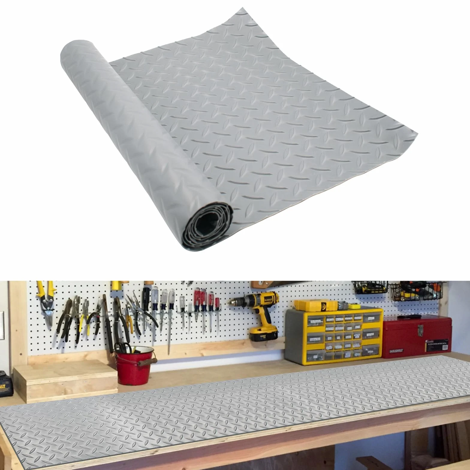 Tappetino per banco da lavoro, 40 x 120 cm, antiscivolo, spessore 2 mm, per lavori di artigianato, progetti fai da te e per la protezione di strumenti