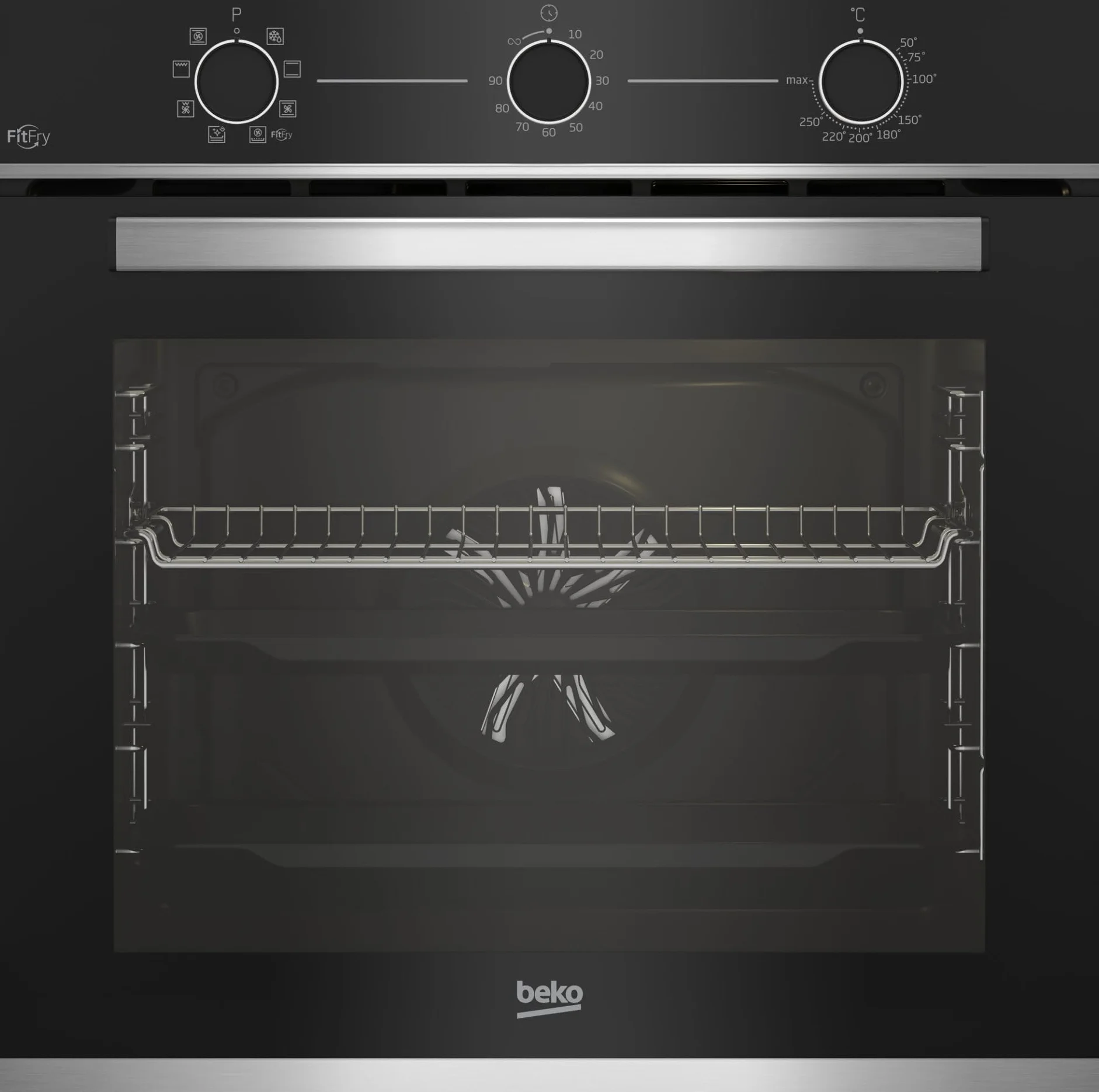 Beko BBIMA13100X Forno Multifunzione da Incasso 60 cm Cristallo Nero e Inox, 72L, Wi-Fi HomeWhiz, Classe A