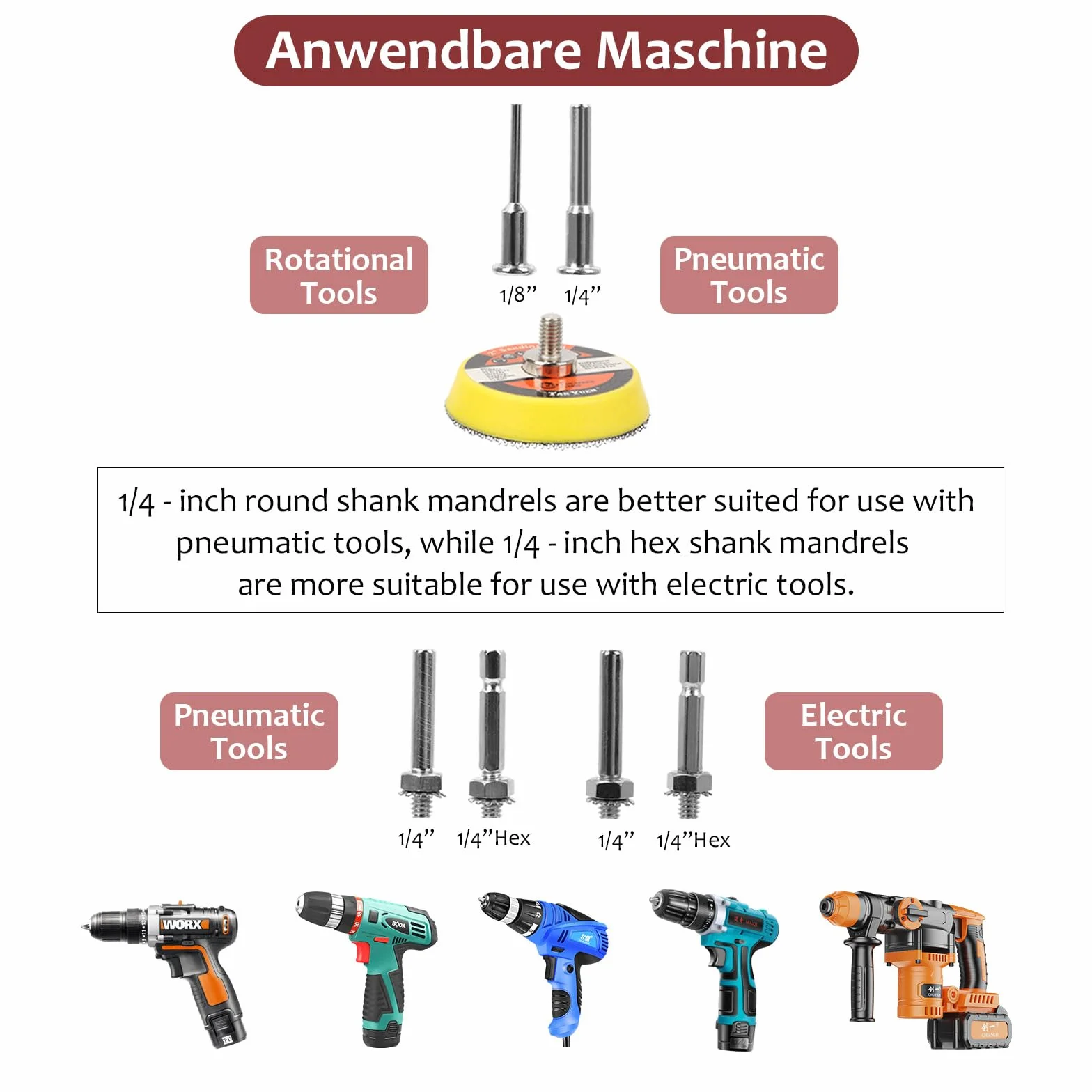 279 pezzi per avvitatore a batteria, pastiglie abrasive, dischi abrasivi in nylon, set di lucidatura auto, per rimuovere sbavature, ruggine e vernice