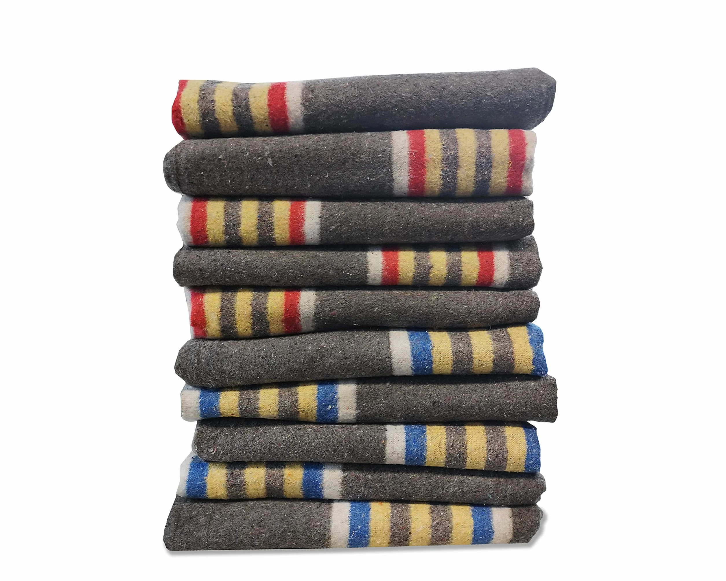 Set coperte per trasloco professionale – 10 coperte 150×200 cm da 1300 g realizzate con materiali riciclati per mobili e carichi voluminosi