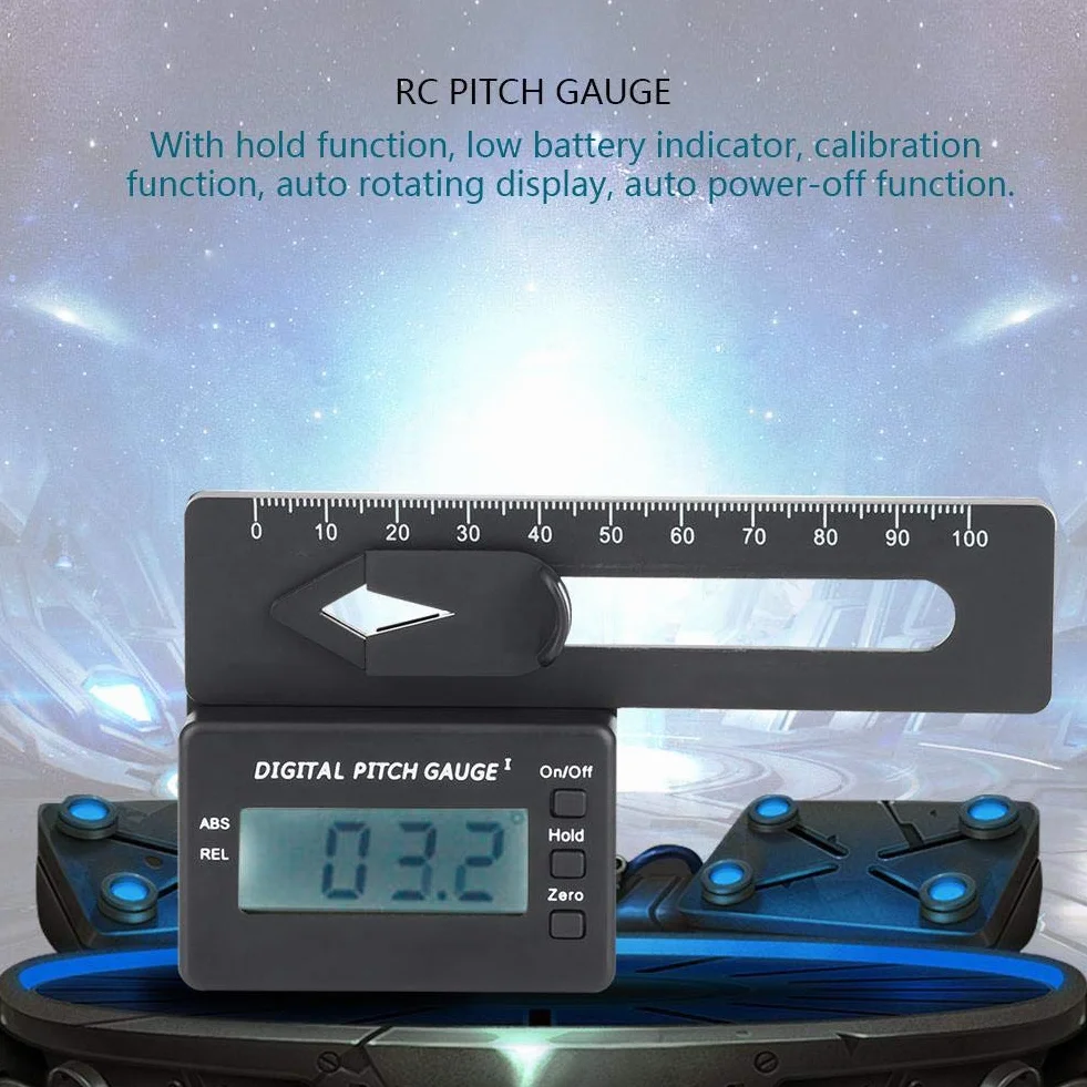 Calibro digitale RC, display LCD elettronico per modello di elicottero