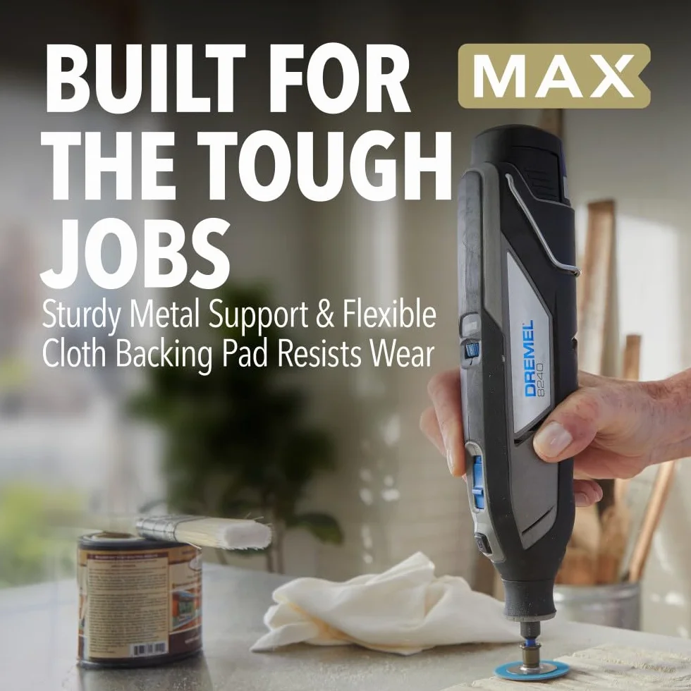 Dremel Max Life EZ411HP - Dischi abrasivi per utensili rotanti, grana 60, 3 pezzi