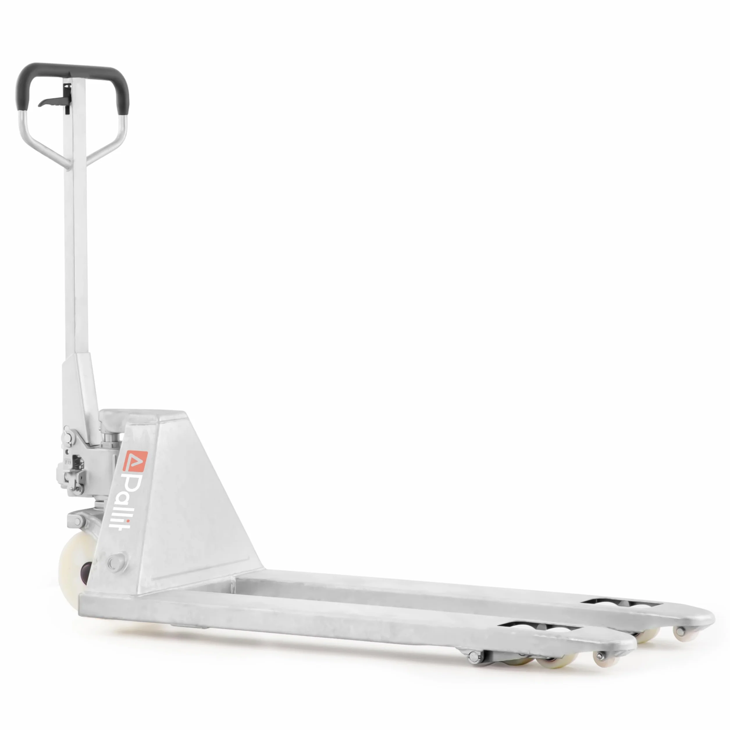 Pallit Transpallet manuale GALVAN | portata 2500 kg | lunghezza delle forche 1150 mm | ruote in nylon | Acciaio zincato