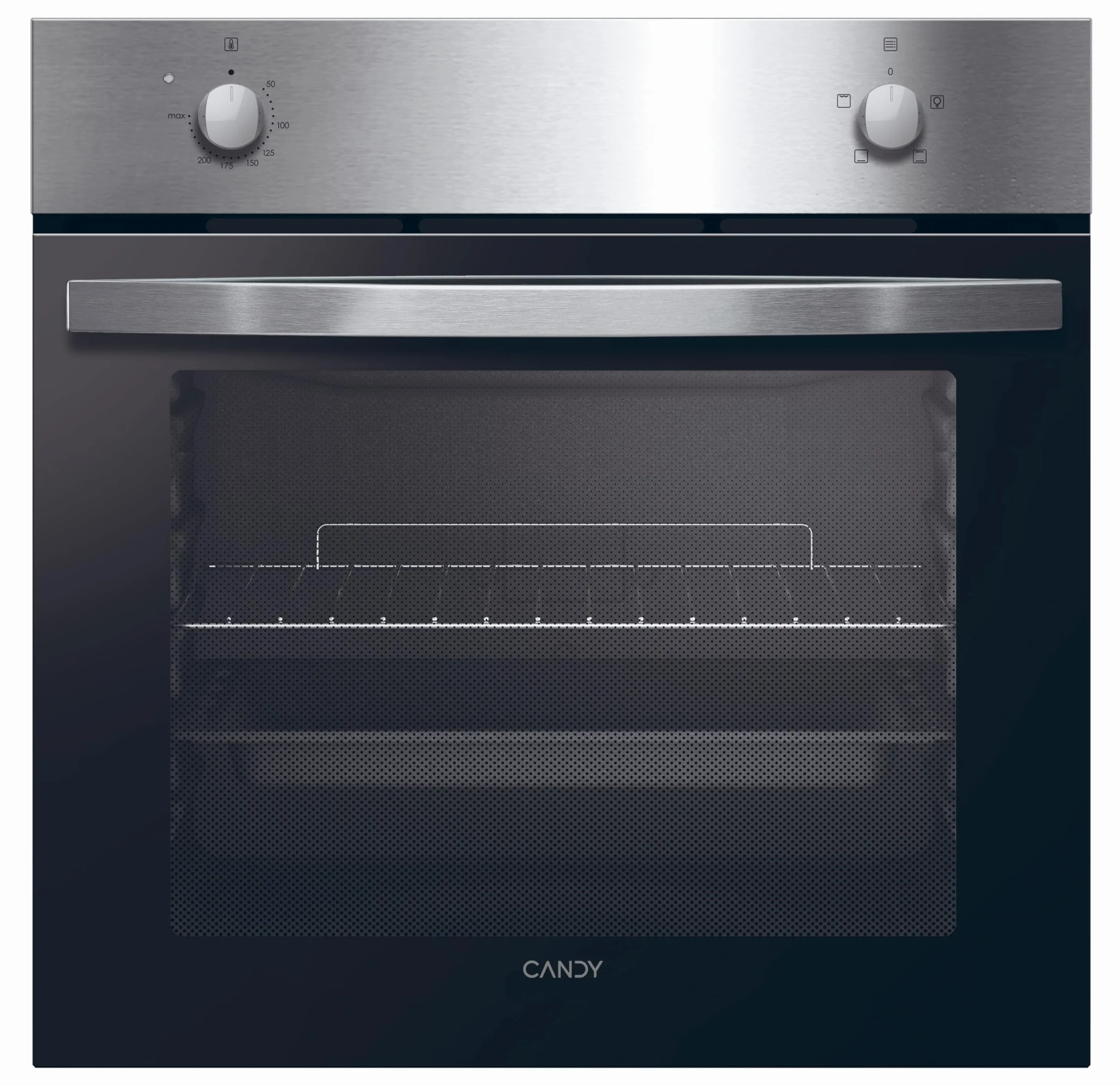 Candy FIDC X100IT Forno Elettrico Convenzionale, 70L, Classe A, Inox, 4 Funzioni, 59,5 x 59,5 x 56,8 cm