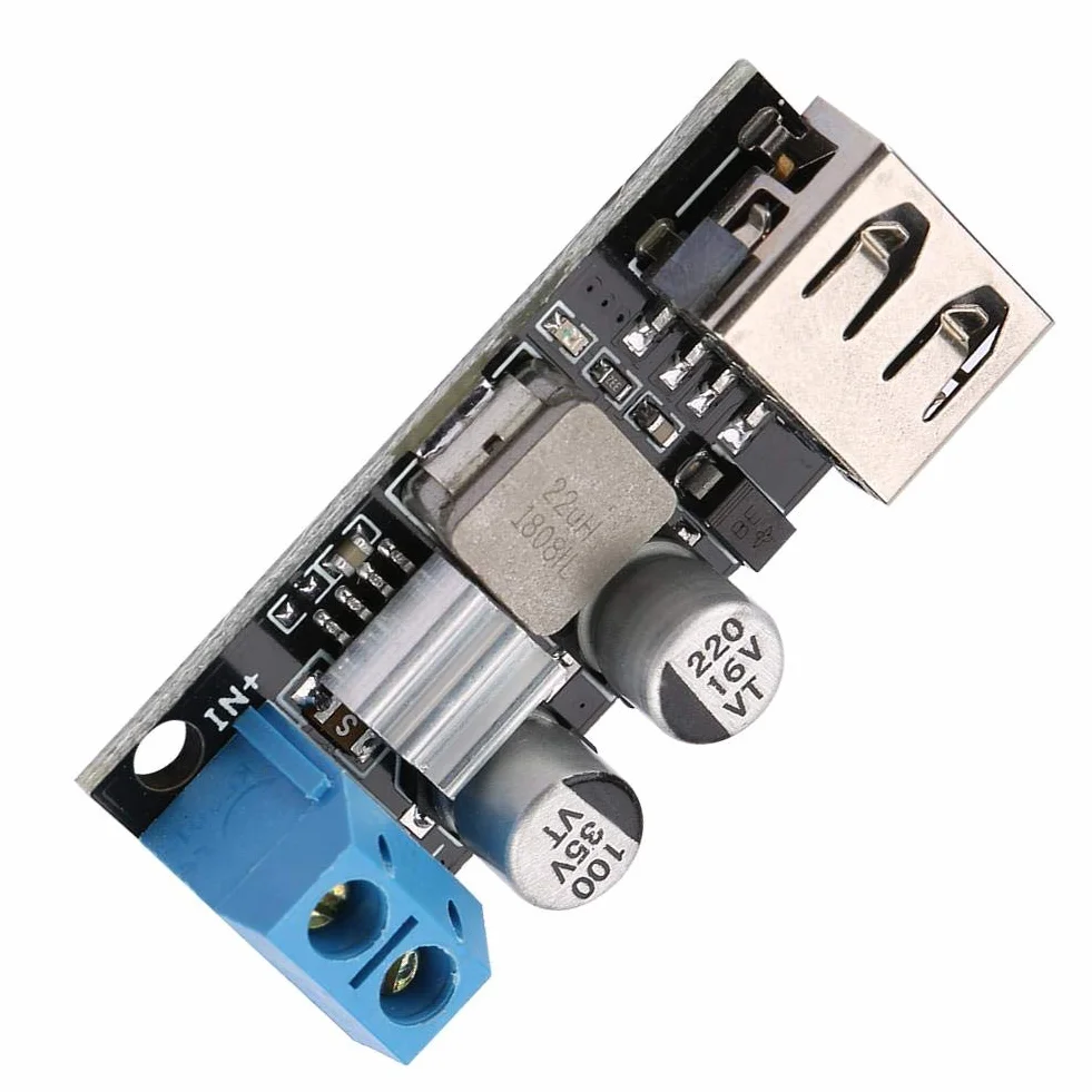 Modulo di tensione DC-DC 12V 24V 6V-32V a 5V QC 3.0 Convertitore di tensione USB