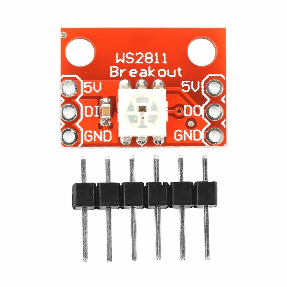 5 Pezzi Modulo LED Breakout WS2812 RGB 5050 RGB con Chip WS2812S Utilizzato per Progetti Elettronici