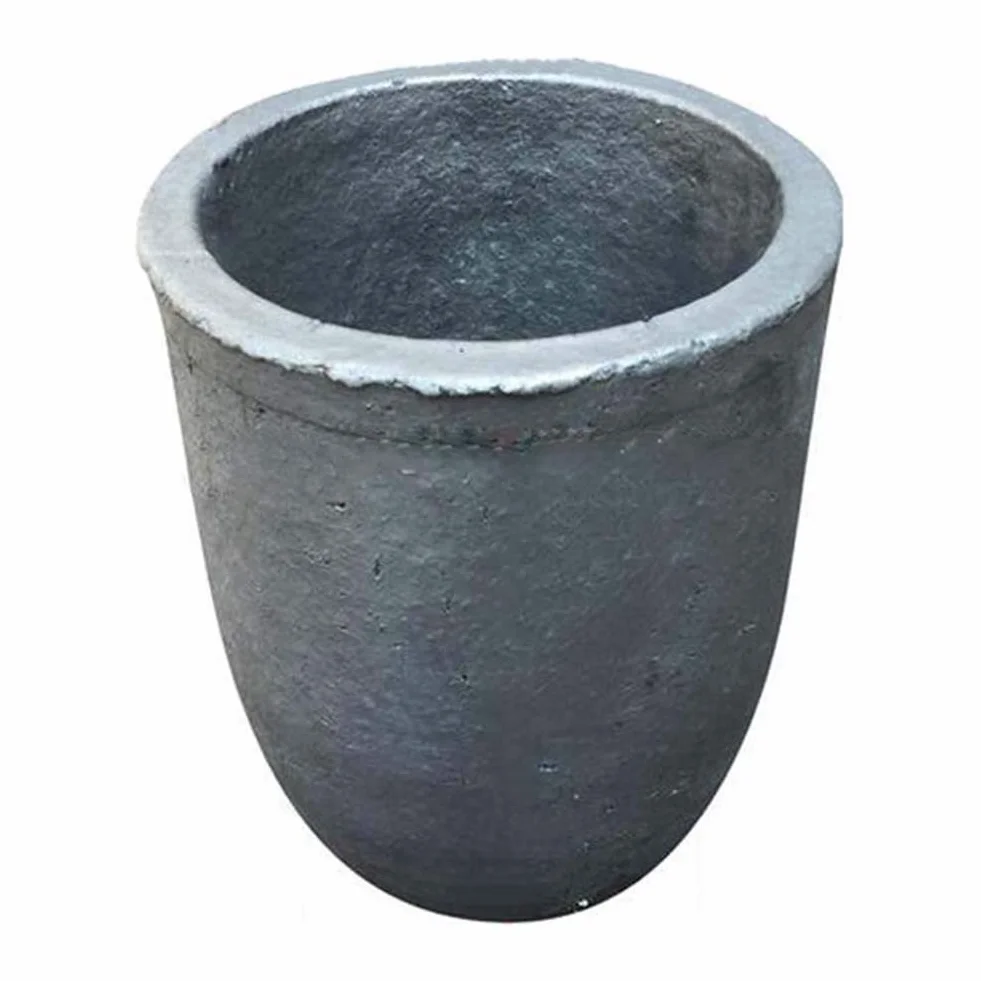 Crogiolo di Grafite, raffinazione della Fusione di Metalli Dorati for lingotti di ghisa (12 kg di Rame o 4 kg di Alluminio)