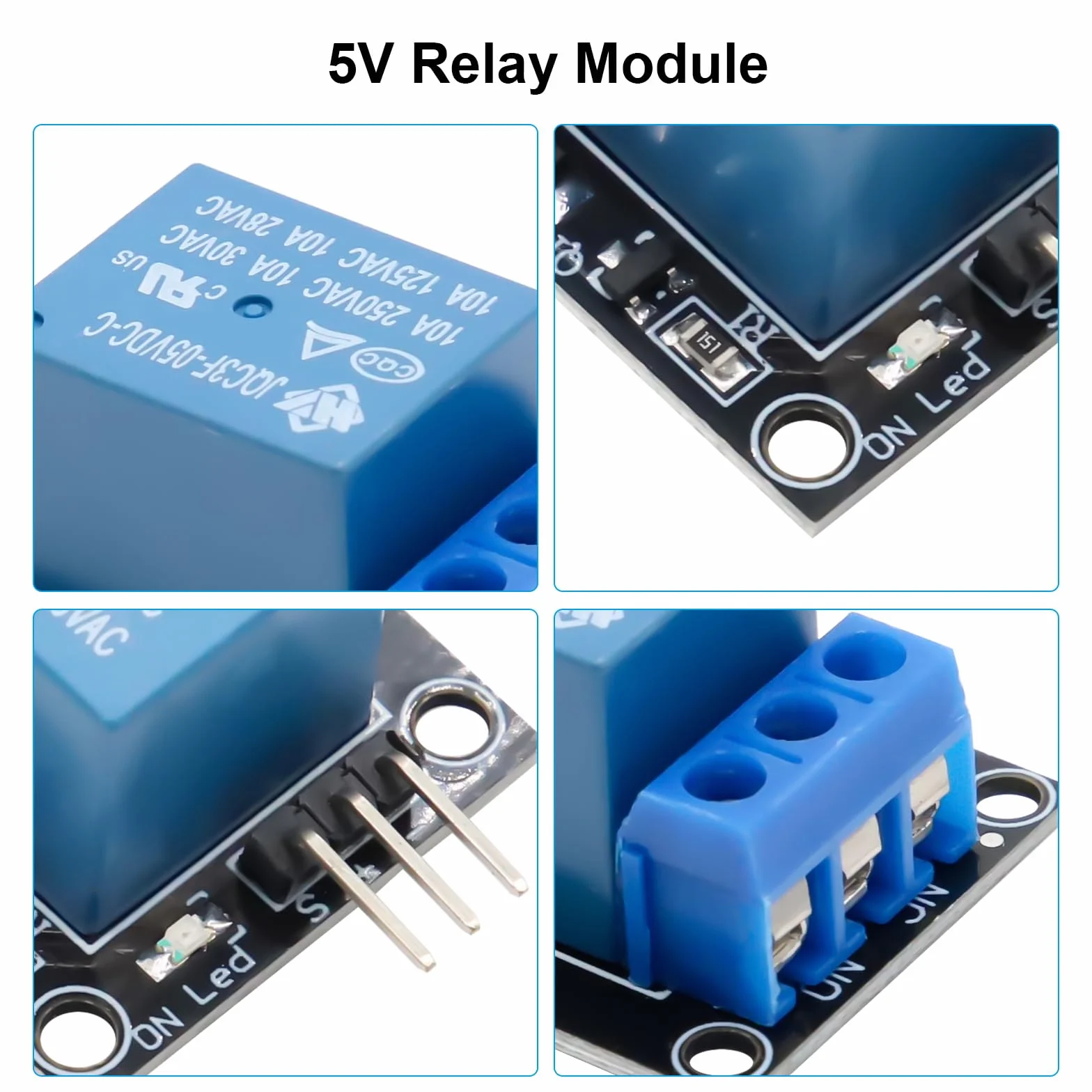 5 PCS 5V Modulo relè per PIC AVR DSP ARM Compatibile con arduino