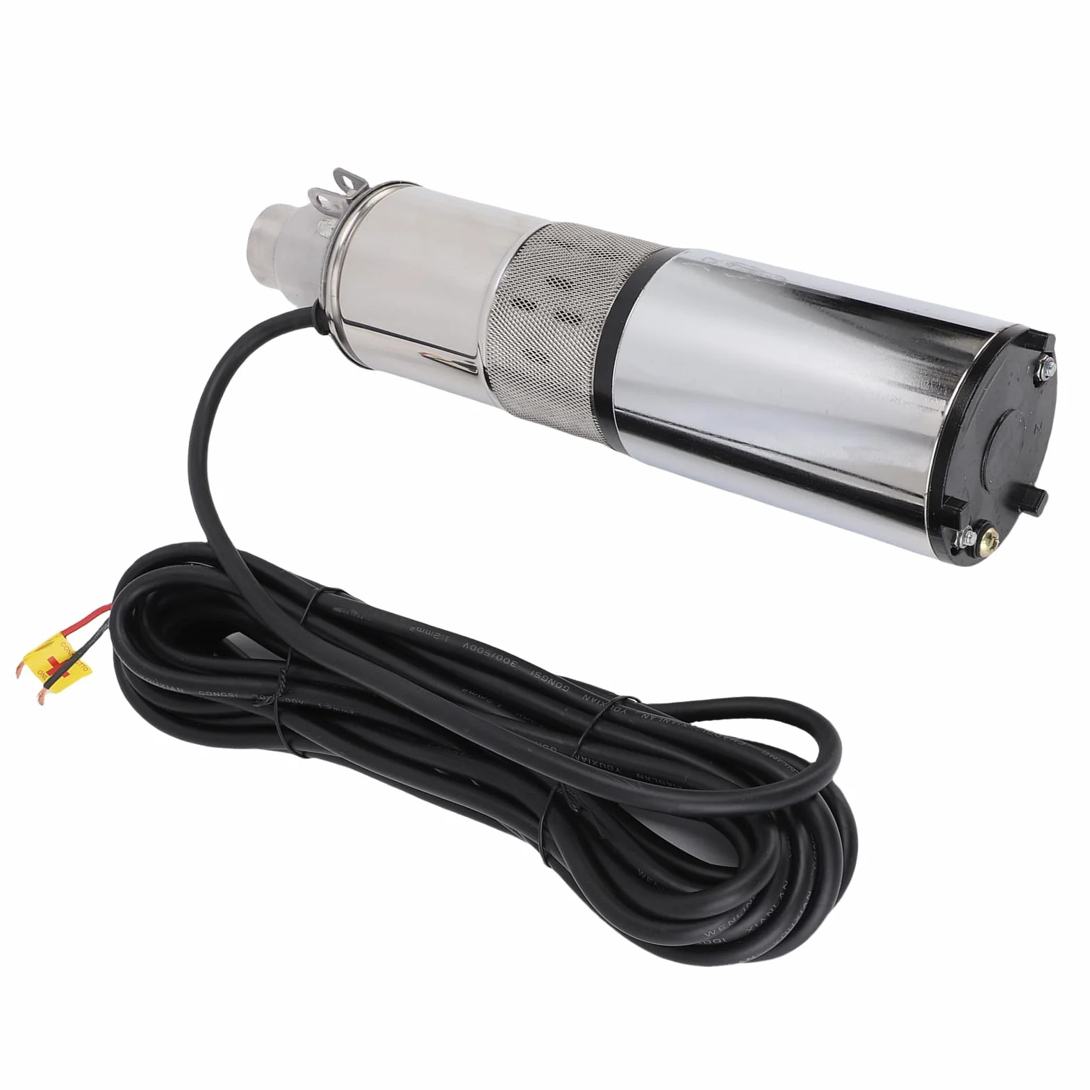 AMONIDA Pompa Sommergibile Solare per Pozzi Profondi 12V 220W, Kit Pompa per Pozzi Profondi in Acciaio Inossidabile Ad Alto Sollevamento da 30 M con Cavo di Alimentazione da 10 Metri per