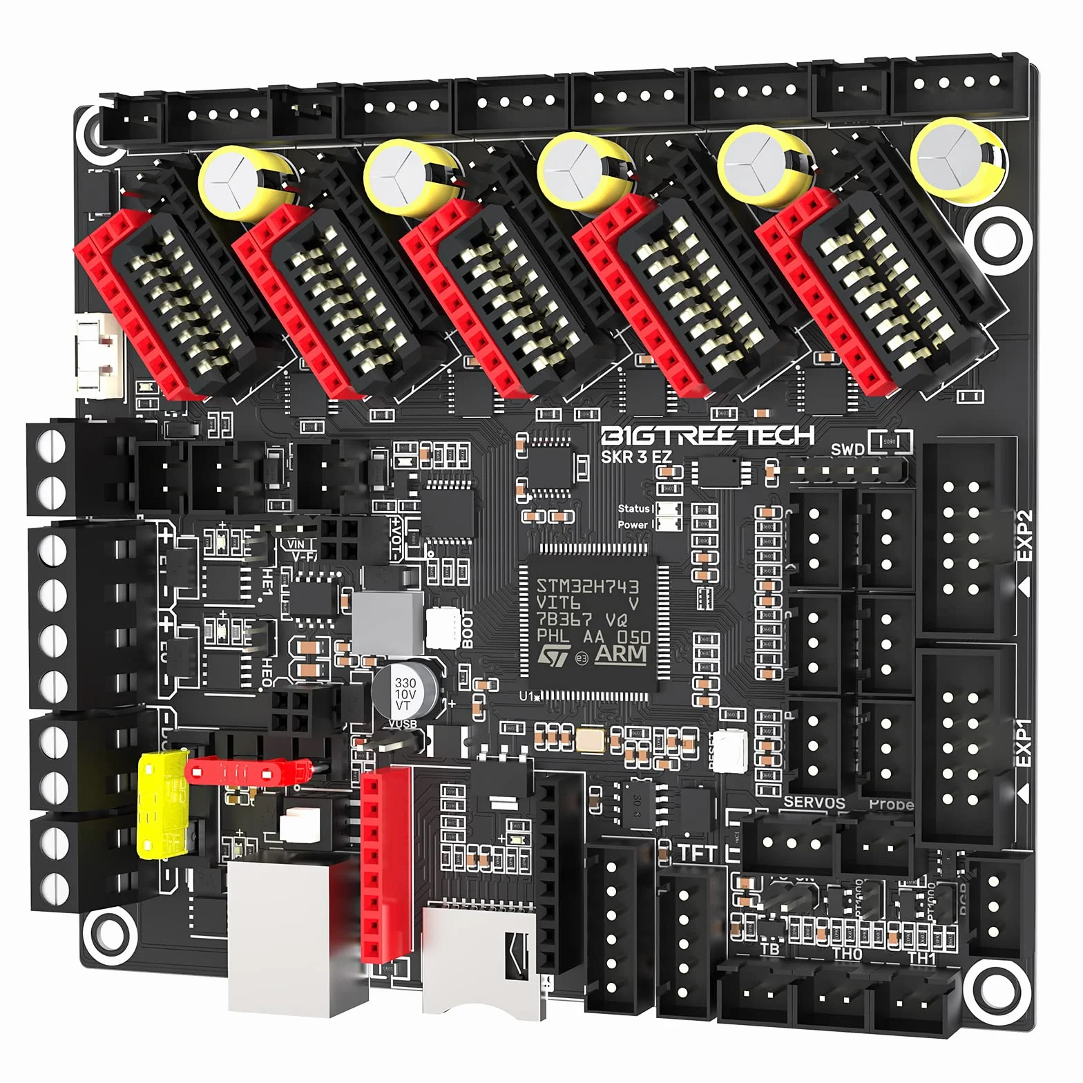 BIGTREETECH SKR 3 EZ Scheda Madre Silenziosa 48V Supporto Stampa ad Alta Velocità Marlin e Firmware Klipper Compatibile con EZ2209 EZ5160 TMC5160 TMC2209 Driver per Scheda di Controllo Stampante 3D