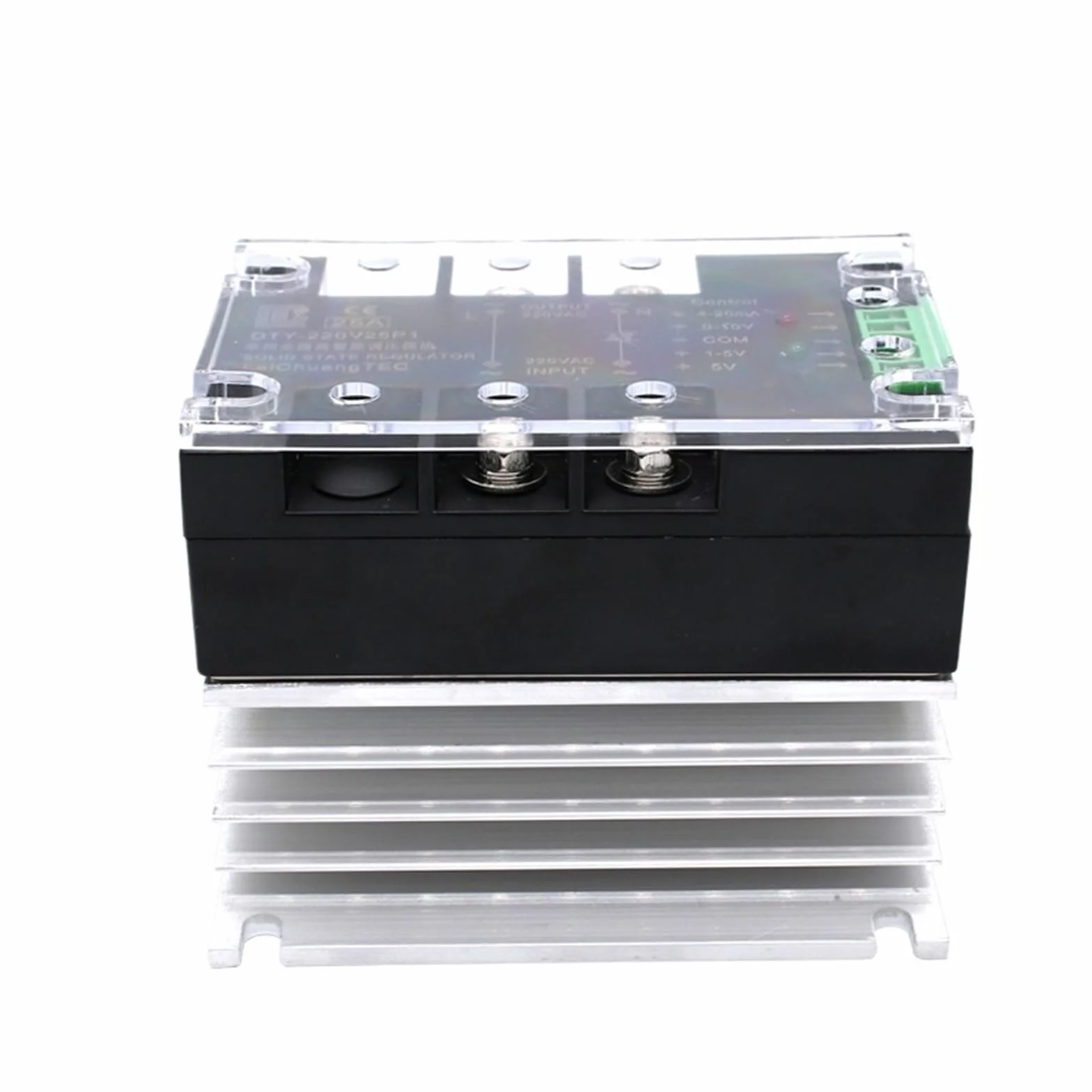 Relè a stato solido Modulo regolatore di tensione CA monofase potenziato 220V 380V 10A 25A 40A Modulo regolatore di potenza con dissipatore di calore(40A,380V)