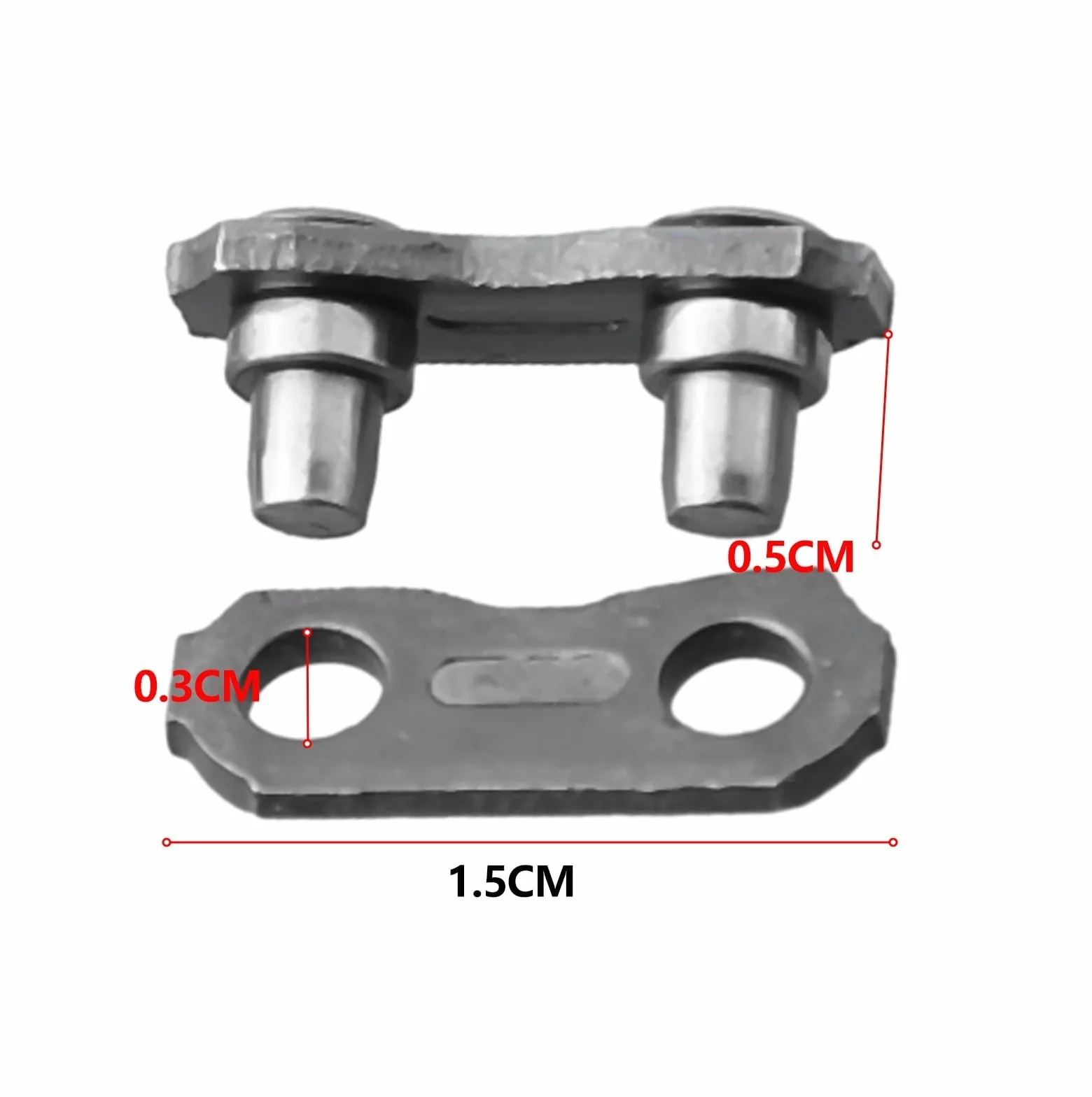 10 maglie in acciaio per motosega 325 058, dimensioni 1,5 x 0,5 cm, adatte per riparazioni e sostituzioni della catena della motosega