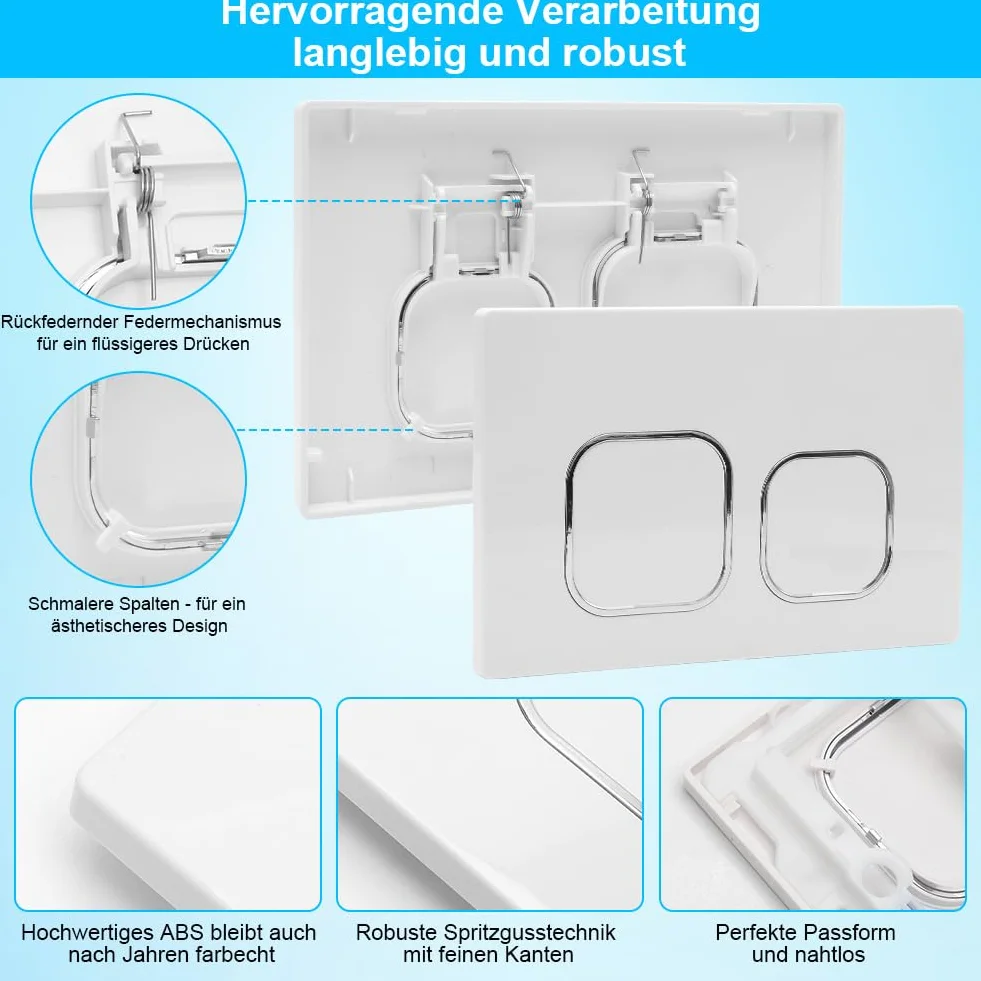 Geberit Sigma Piatto di comando WC doppio sciacquo 243x162 mm Bianco