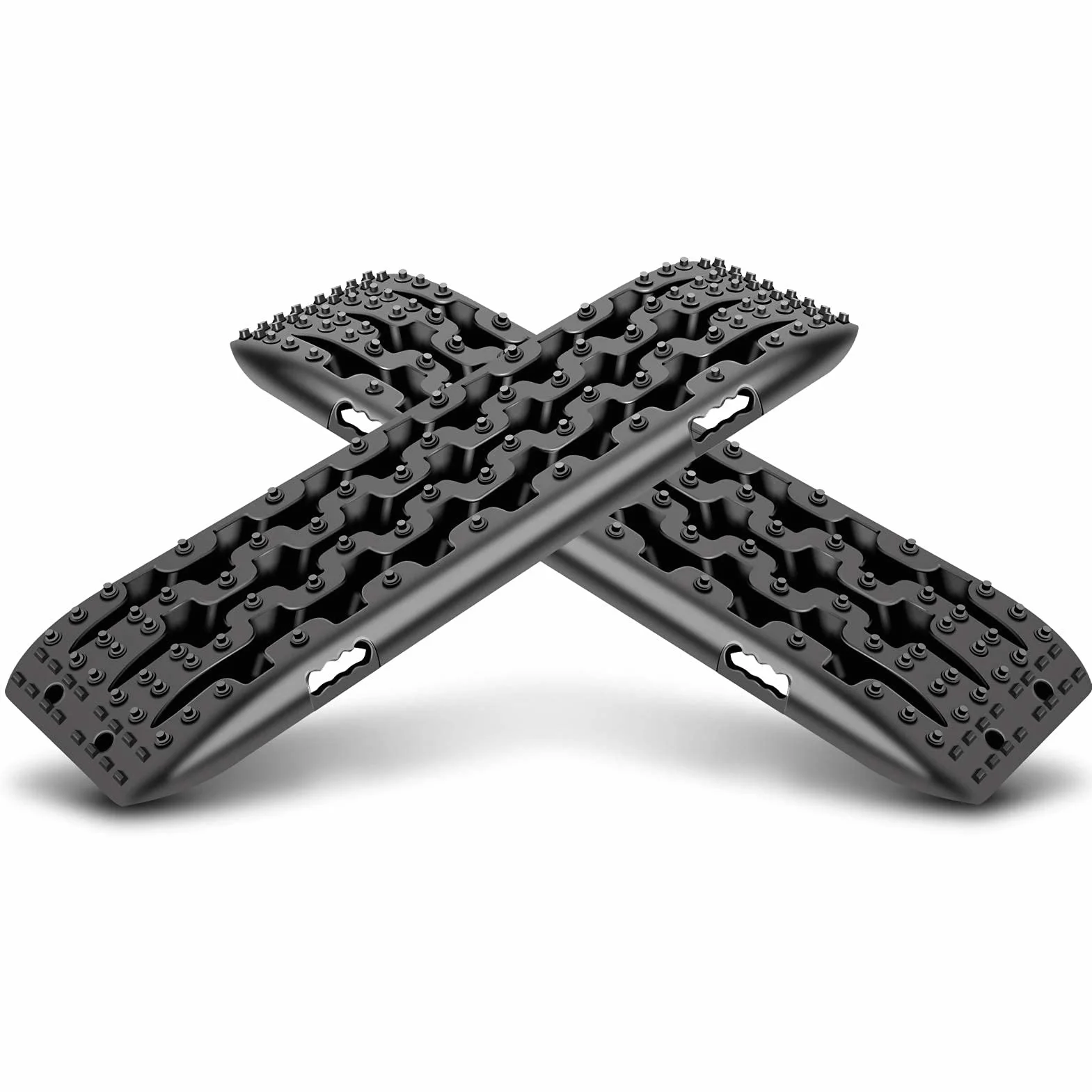 Ejoyous Recovery Board 2 Pezzi 4x4 Traction Piste Emergenza Tappetino Trazione per Pneumatici Sabbia Neve Fango