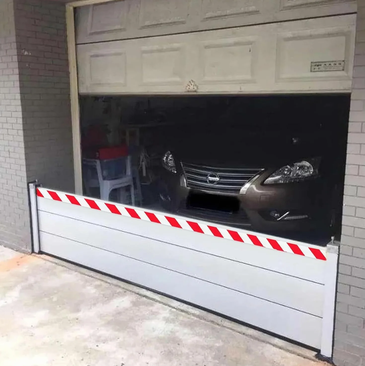 Paratia Antiallagamento Per Porta Esterna H 60cm Barriera Anti Acqua Riutilizzabile Barriera In Alluminio Anti-Allagamento Paratia Antiallagamento Per Porta Paratia Antiallagamento Garage(150x60cm)