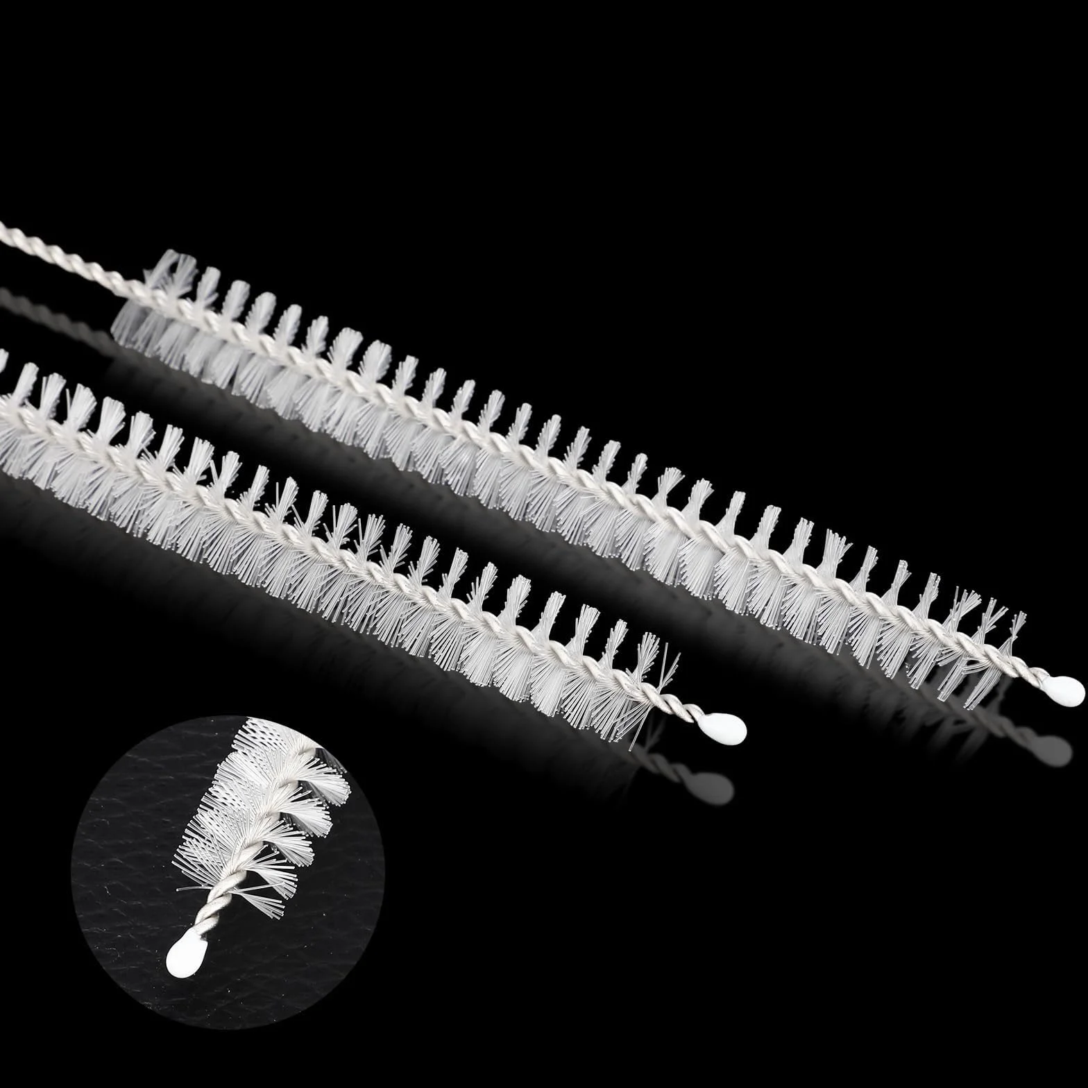 Spazzole sterili per tracheostomia, 10 Pezzi di spazzole per Tubi faringei, Spazzola per la Pulizia dei Tubi con setole in Nylon per Forniture per tracheostomia,8mm