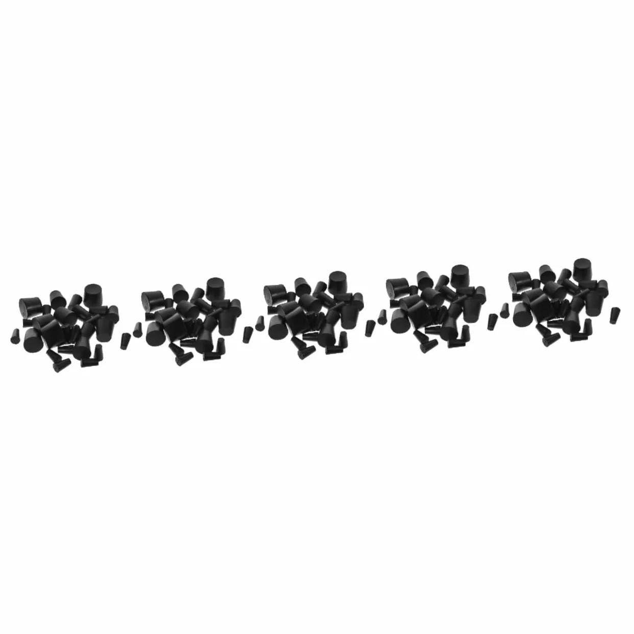 Cabilock 5 Set Tappo Di Gomma Per Spina Da Laboratorio Plug Del Tappo Tappi Di Arresto Tappi Di Gomma Per Attrezzature Da Laboratorio Sigillo Di Sicurezza Gomma Da Cancellare 27 Pezzi*5