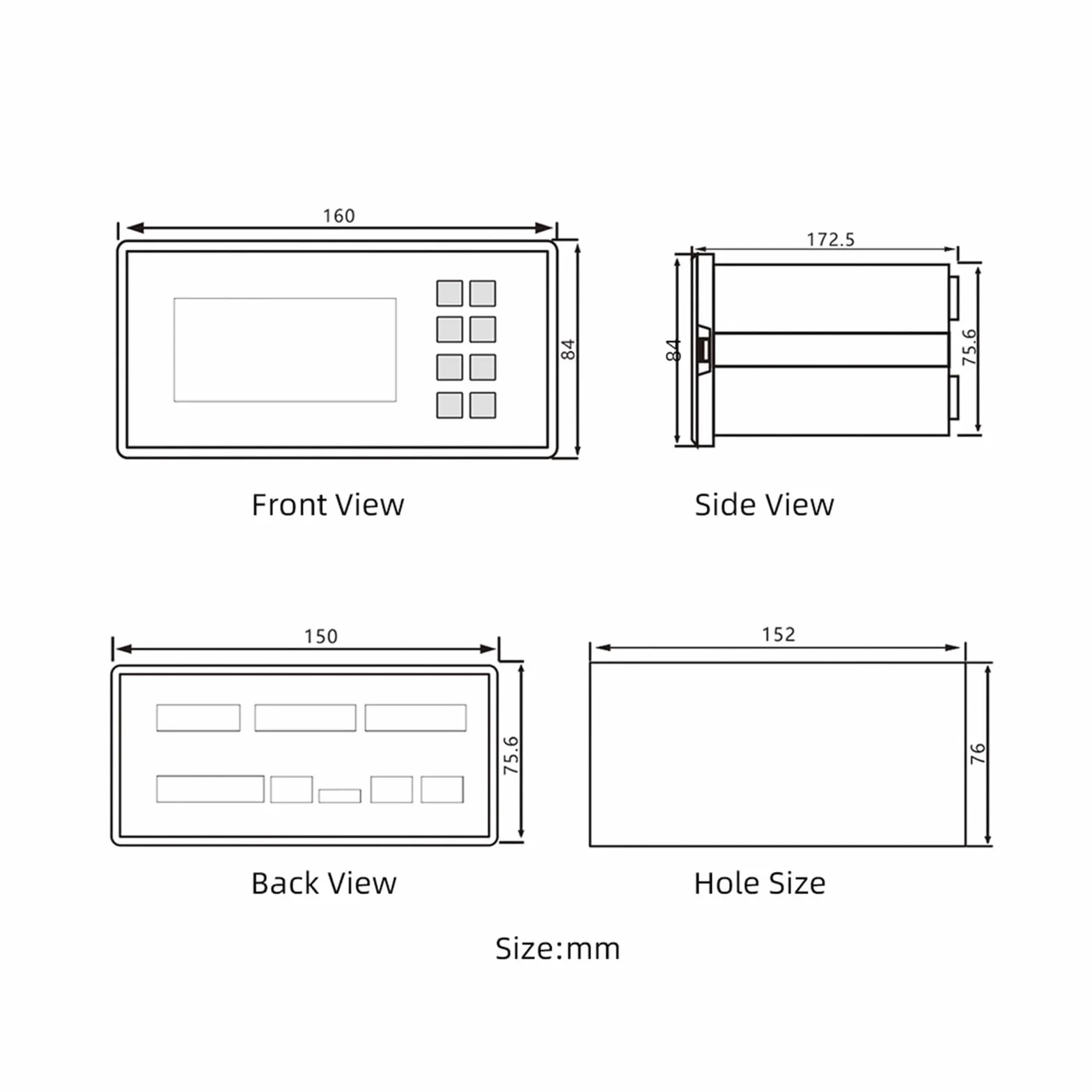 Sensore di peso della cella di carico digitale Indicatore di pesatura a nastro, migliora l'efficienza con schermo LCD Sistemi di controllo del display di pesatura a bilancia a nastro trasportatore