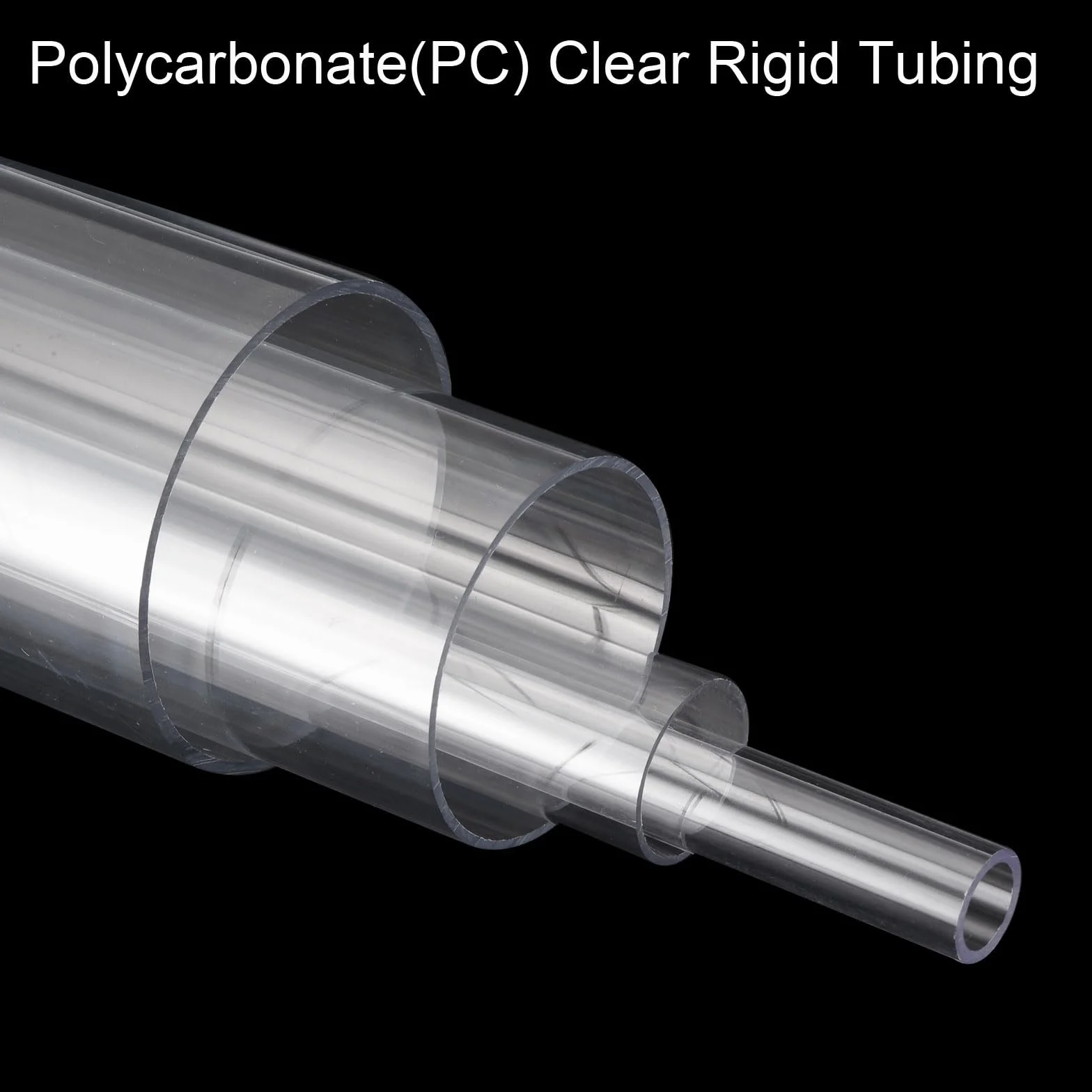 QUARKZMAN Tubo Rigido Rotondo Trasparente 47mm(1 7/8") ID x 50mm(2") OD x 0.5Ft(150mm) Lunghezza Tubo in Plastica