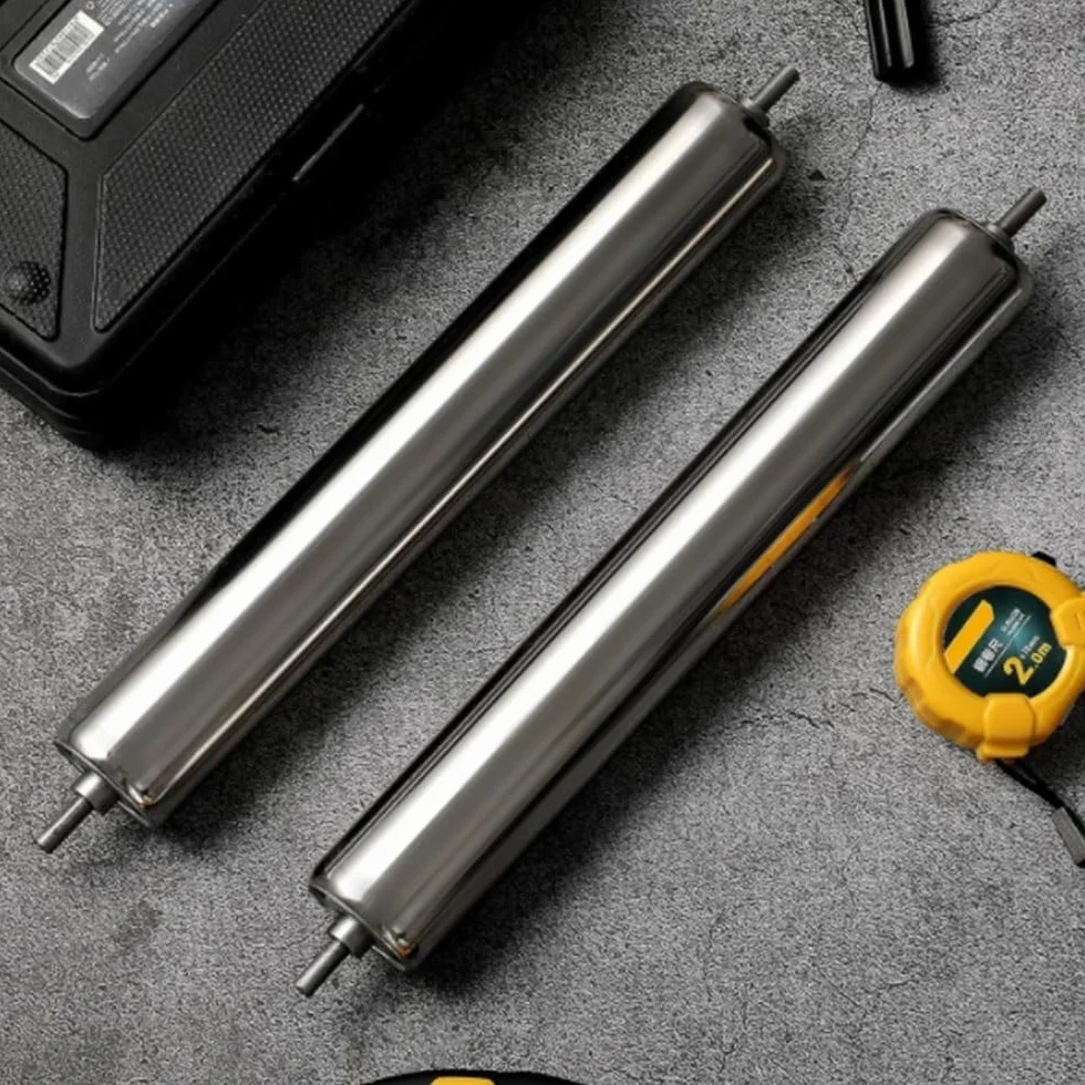 Rulli per nastro trasportatore in acciaio, confezione da 2, diametro 32 mm, lunghezza 190 mm, parti di ricambio per una movimentazione efficiente dei materiali
