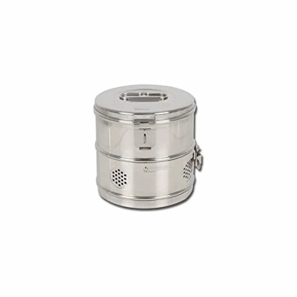 GIMA 26678 Drum Inox Ø 180 x H 180 mm, 1 Pezzo