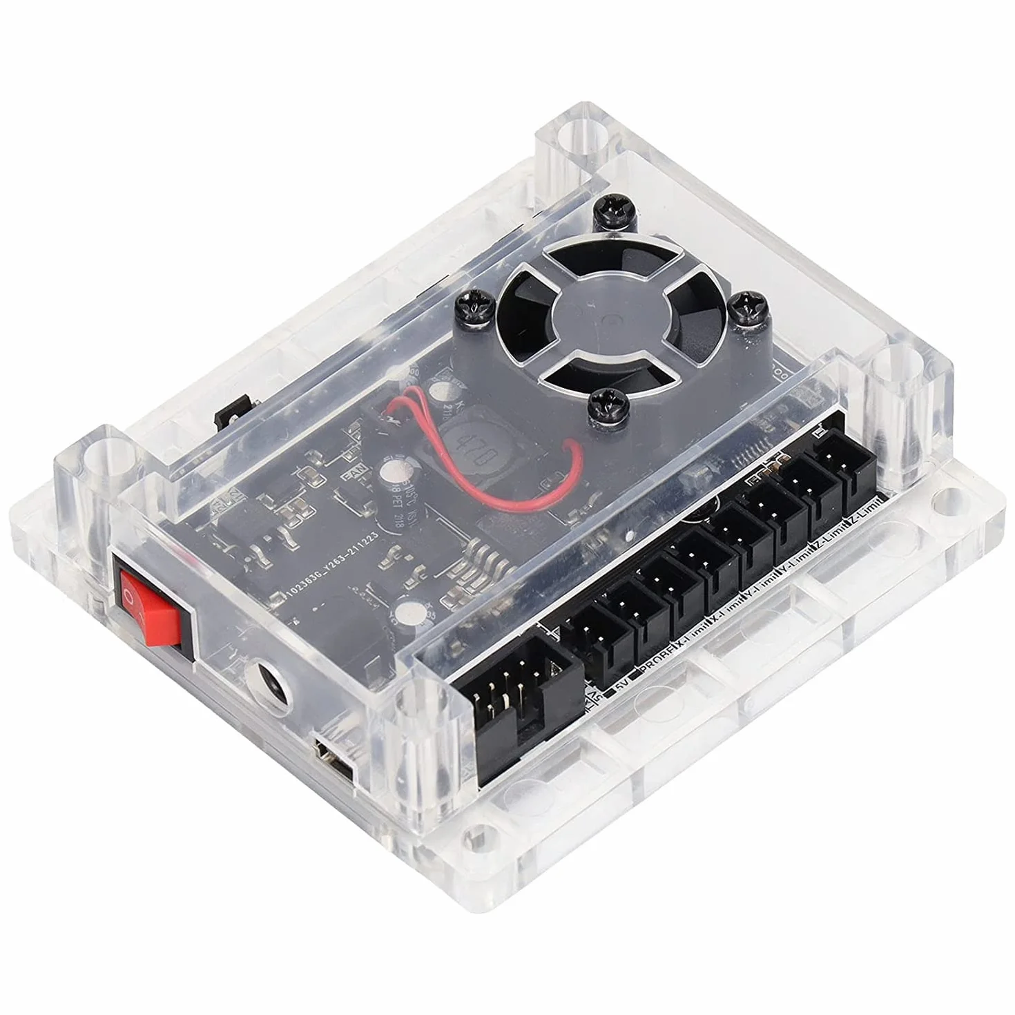 Scheda di controllo GRBL 1.1 migliorata con ventola di raffreddamento connessione USB controller offline per macchina per incisione CNC 1610/2418/3018 fai da te 3 assi
