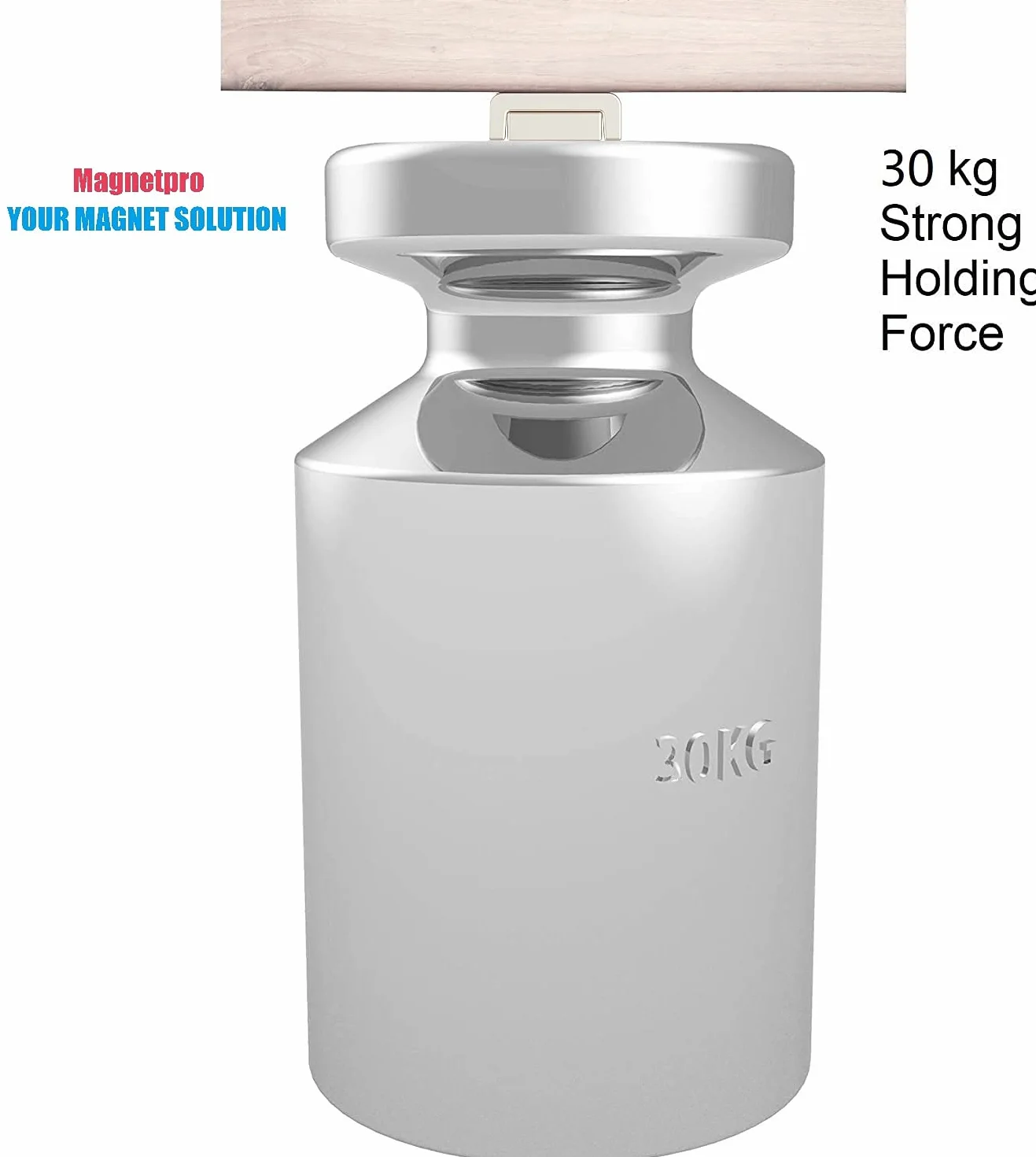 Magneti Rettangolari 30 kg 60 x 13,5 x 5 mm Magnete con Foro Svasato e Viti