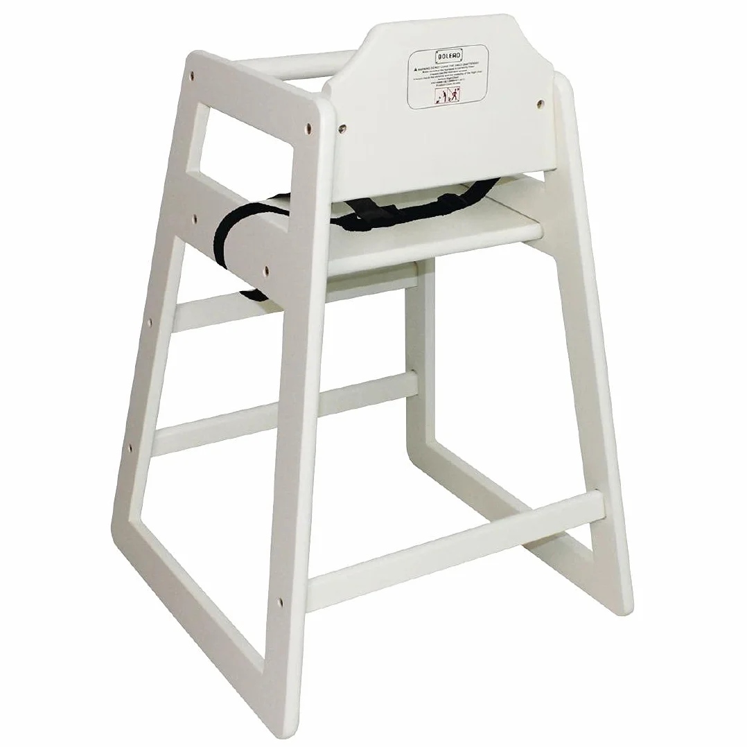 Bolero dl833 Seggiolone in legno bianco anticato