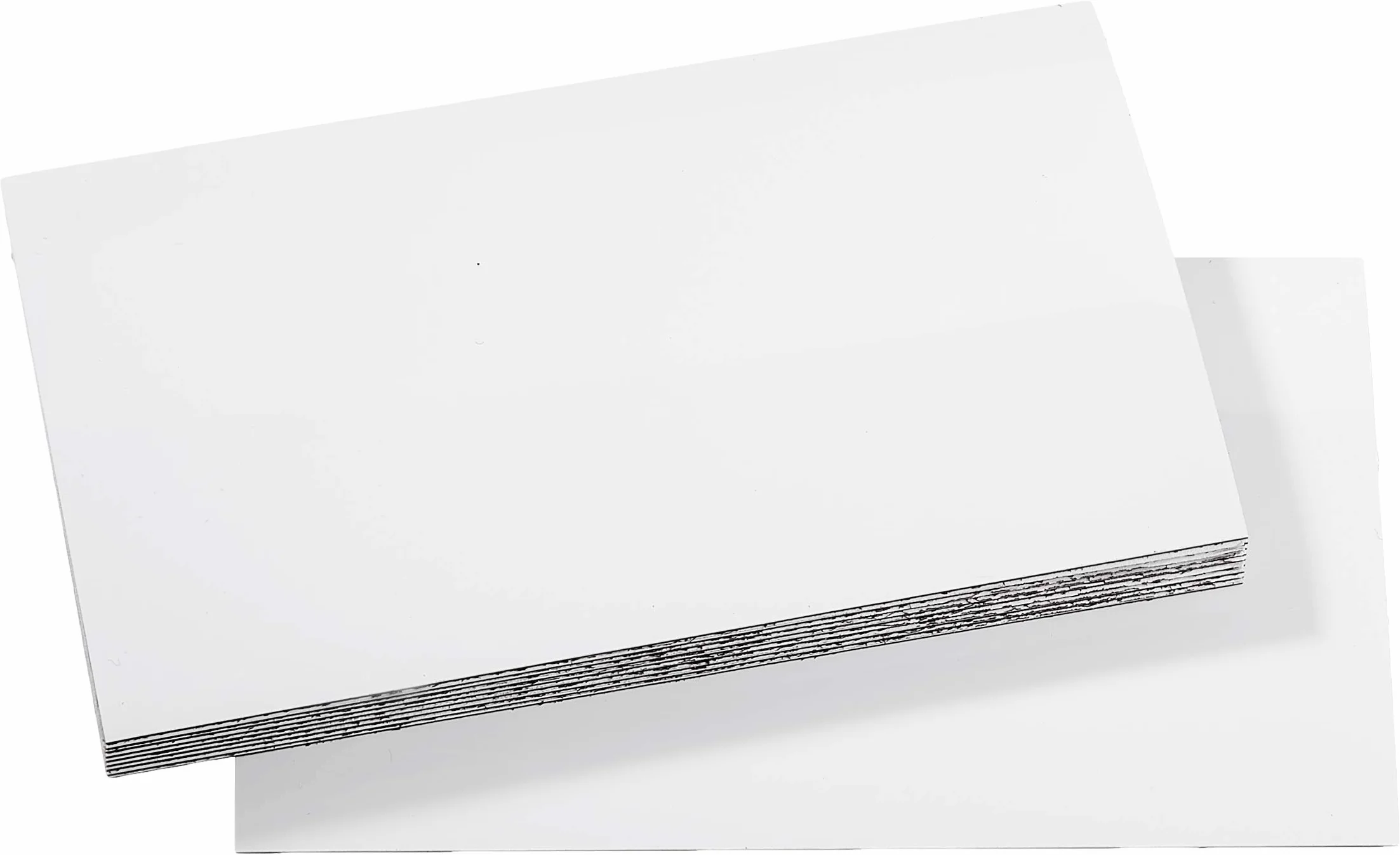 First4magnets Etichette magnetiche flessibili bianca lucida 100 x 60 x 0,76 mm 100 pz