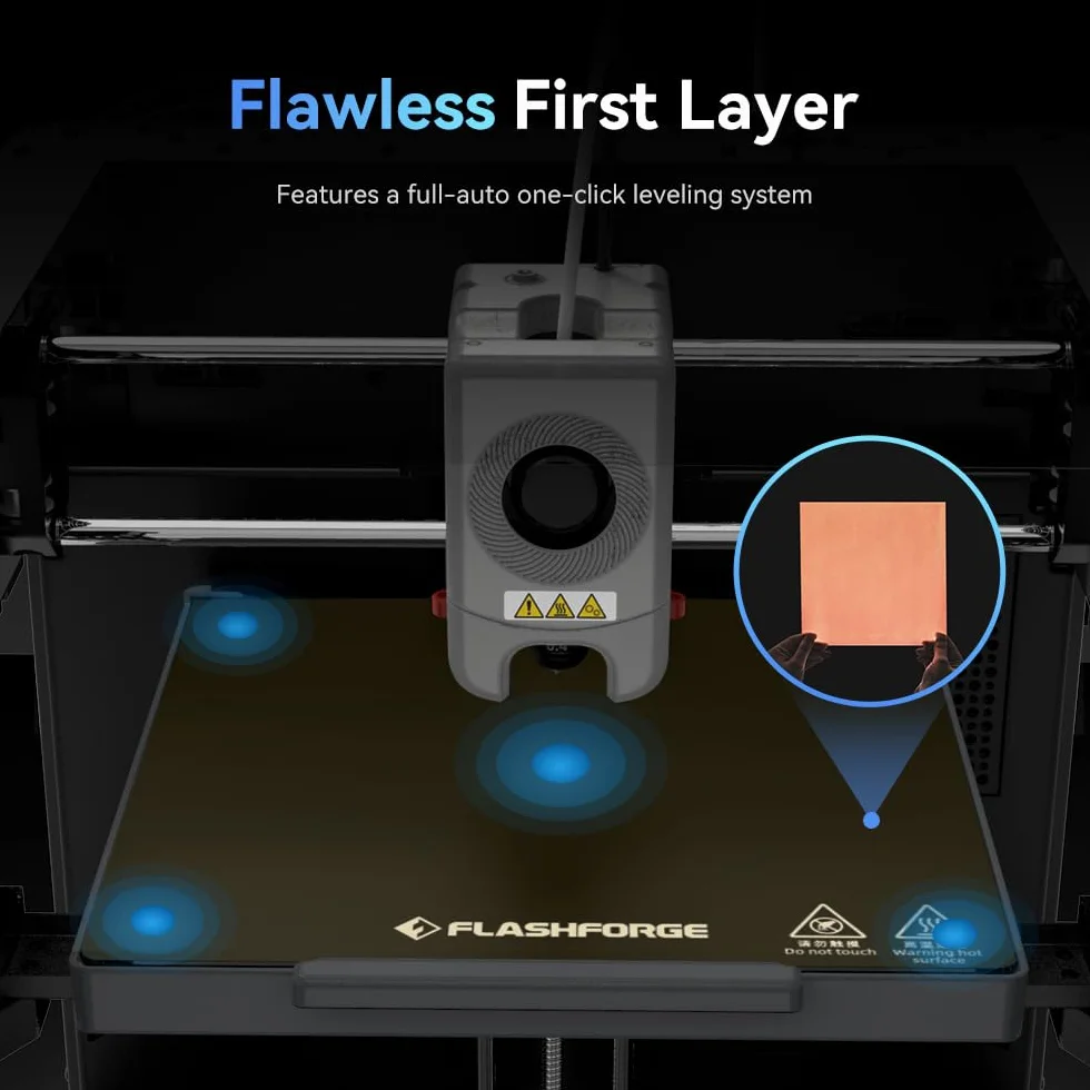 FLASHFORGE Adventurer 5M Stampante 3D, Totalmente livellamento-Auto Max 600mm/s, 280℃ Ugello a Sgancio Rapido, Struttura CoreXY per Qualità di Stampa Superiore, Principianti & Esperti Scelta Prima