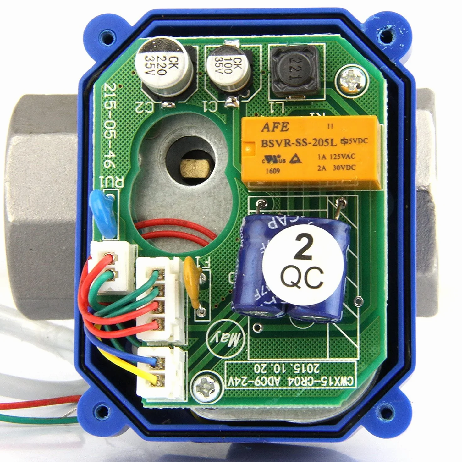 U.S. Solid 1" Valvola a sfera motorizzata in acciaio inox – 9-24V AC/DC, 2 fili, ritorno automatico, normalmente chiusa, porta standard
