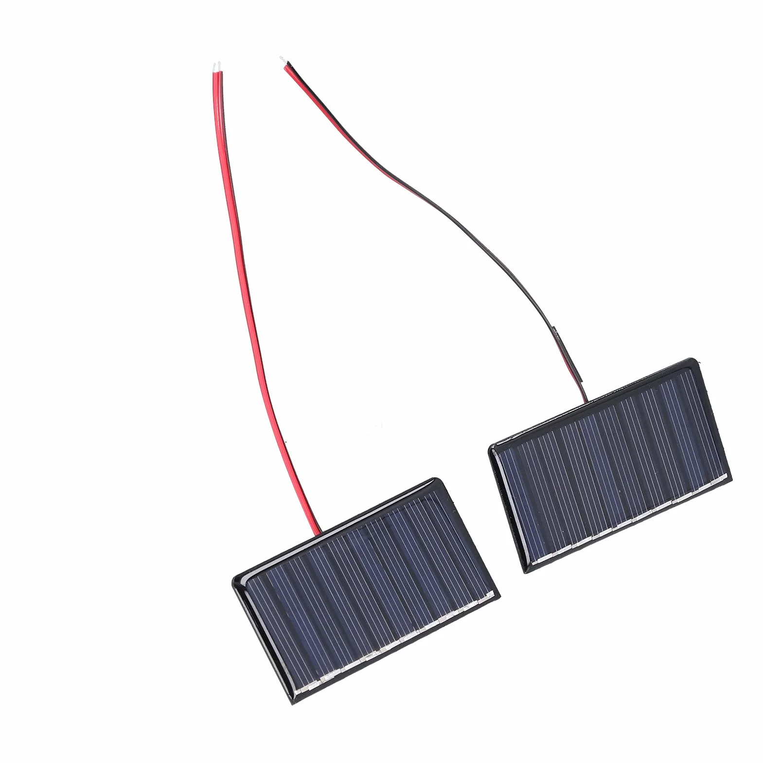 Jeffergarden Modulo del Pannello Solare 2pcs, Caricatore a Cella Polysilicon con Uscita Ad Alta Efficienza per Elettrodomestici a Bassa Potenza, 68x36 Mm, per le Luci del Giardino e i Sistemi di