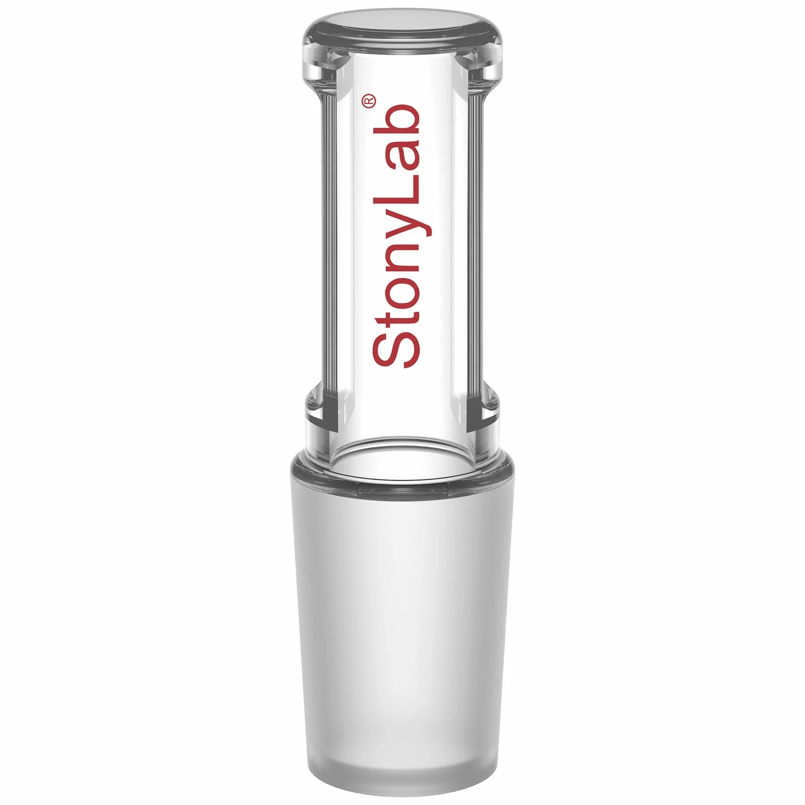 Tappo in Vetro Borosilicato, Tappo Dritto Cavo con Fondo Chiuso (1 Pezzo), Giunto 14/20, per Recipienti di Reazione da Laboratorio