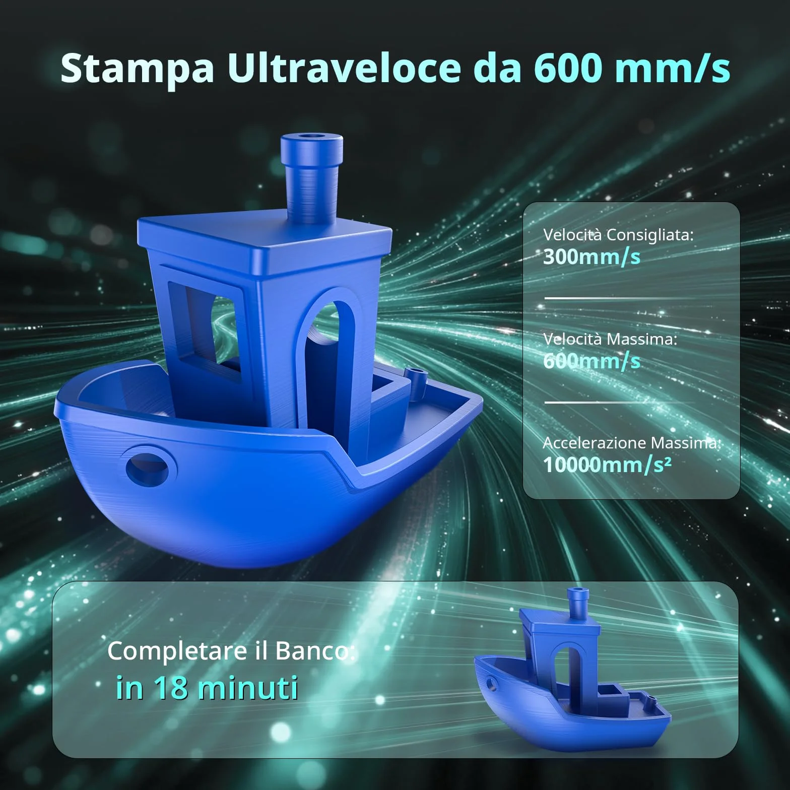 Anycubic Kobra 3 Max Combo Multicolore Stampante 3D, Essiccazione del Filamento Durante la Stampa, Velocità di Stampa di 600 mm/s, Calibrazione Completamente Automatica, Stampa Intelligente
