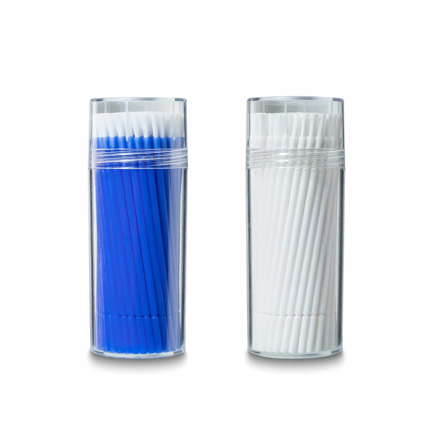 200 pennelli applicatori dentali usa e getta, applicatore di fluoro dentale sbiancante e desensibilizzante (blu e bianco)