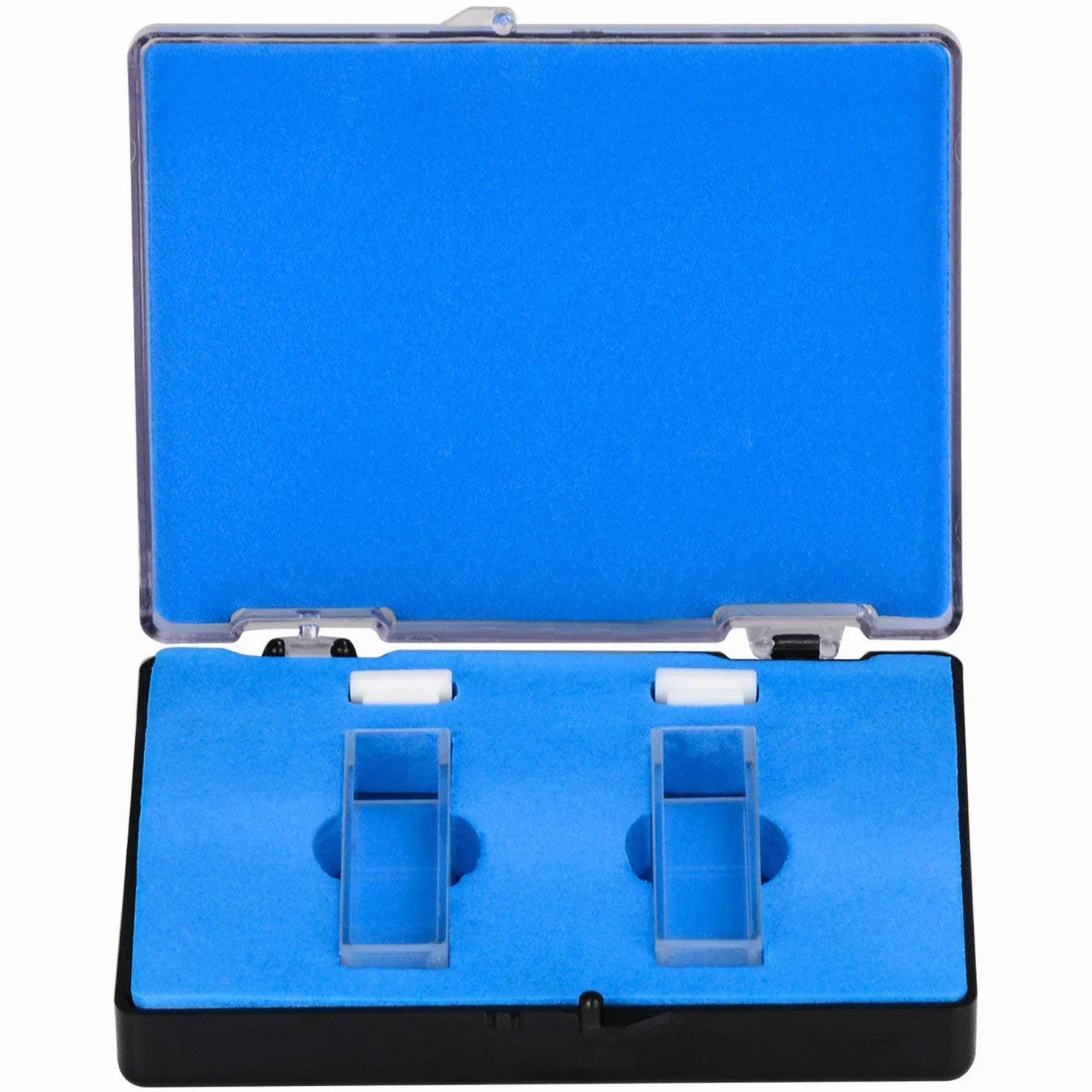 Cuvette al quarzo per spettrofotometro 10 mm 45 mm 3,5 ml confezione da 2